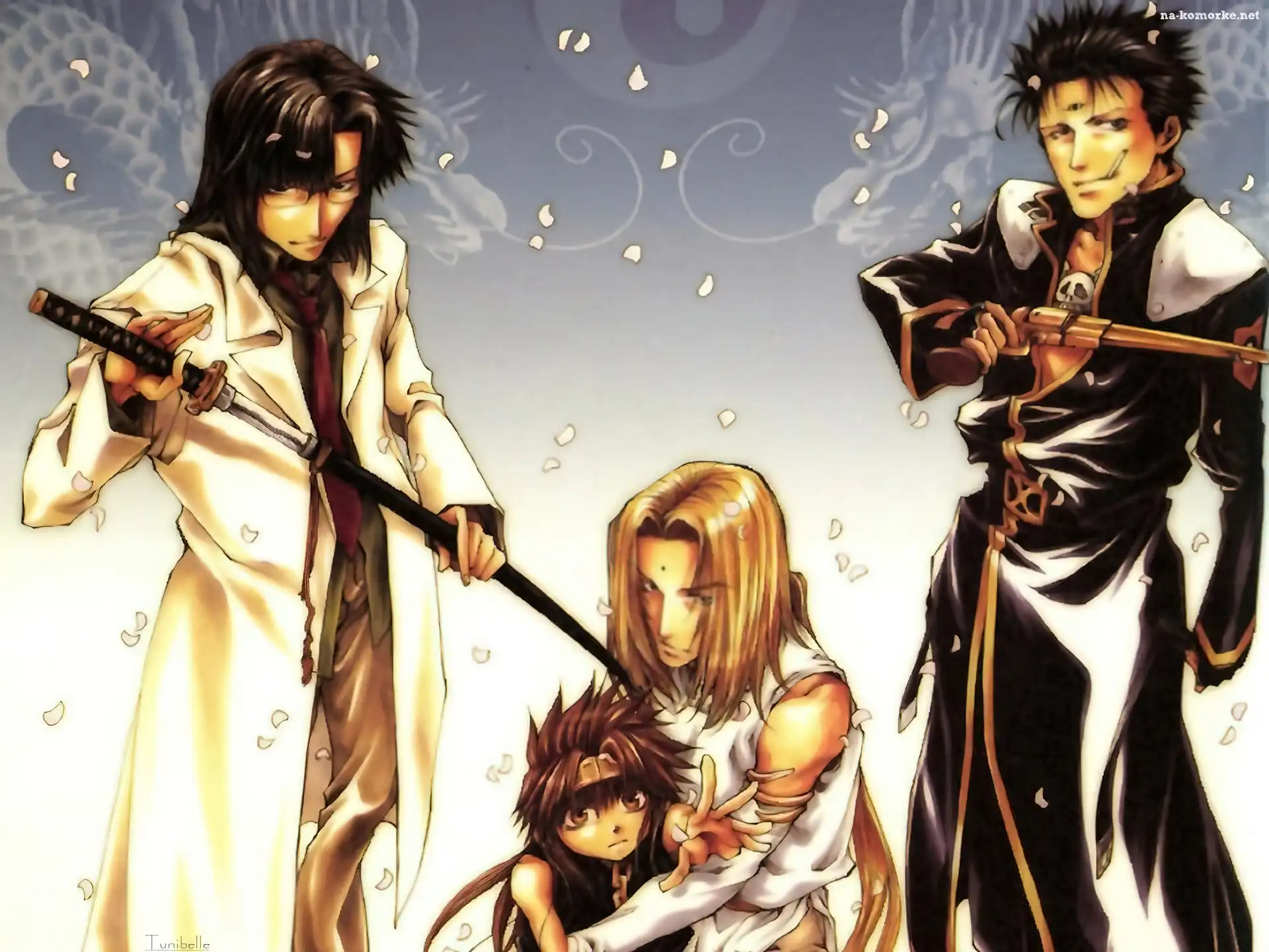 Saiyuki, kid, gun, katana