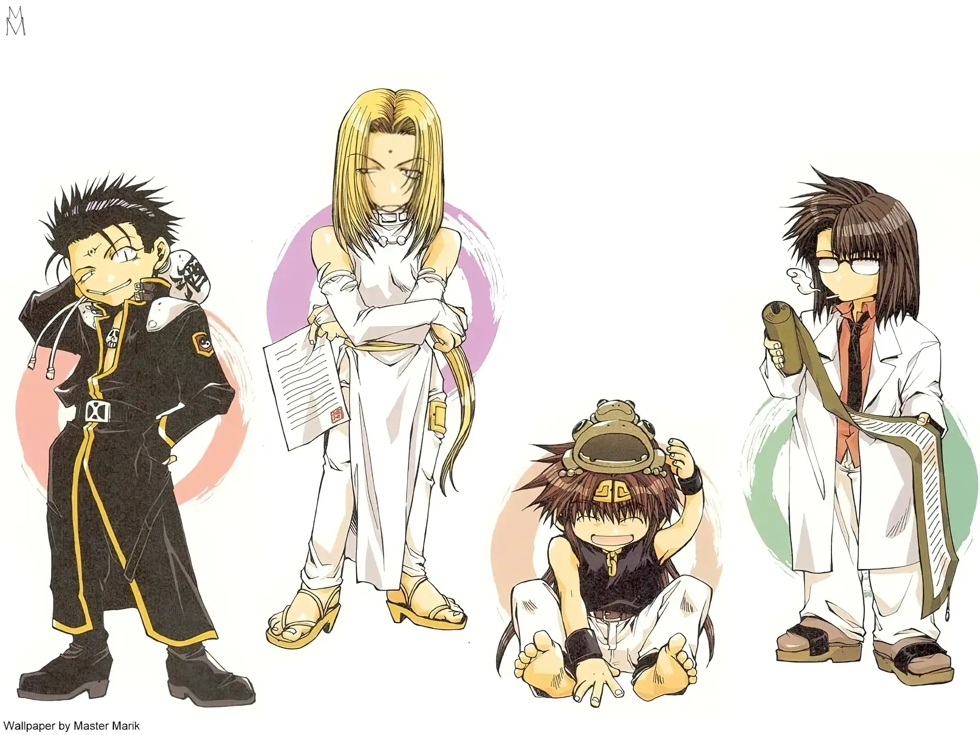 Saiyuki, rolka, ludzie, łuk