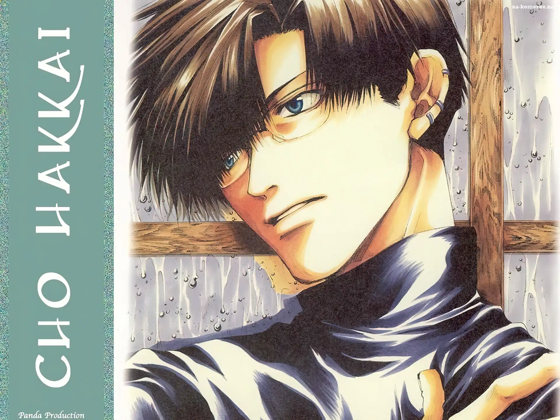 Saiyuki, kolczyk, okulary, ucho