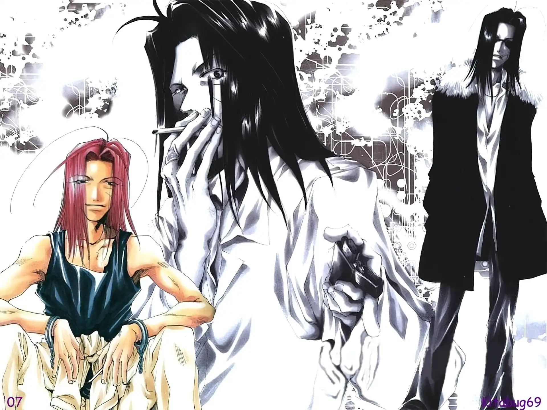 Saiyuki, papieros, postacie, zapalniczka