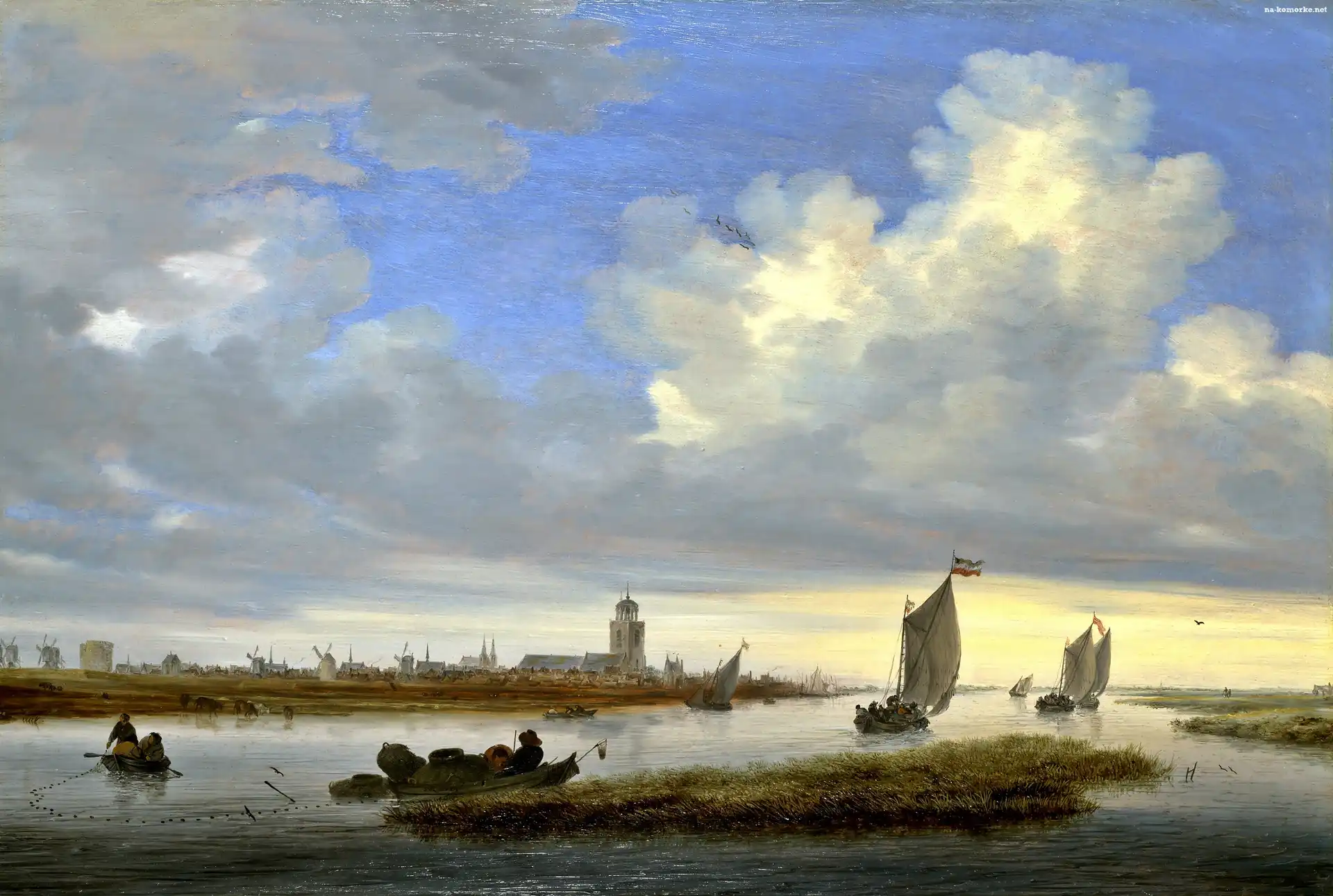 Salomon, Obraz, van Ruysdael, Połów