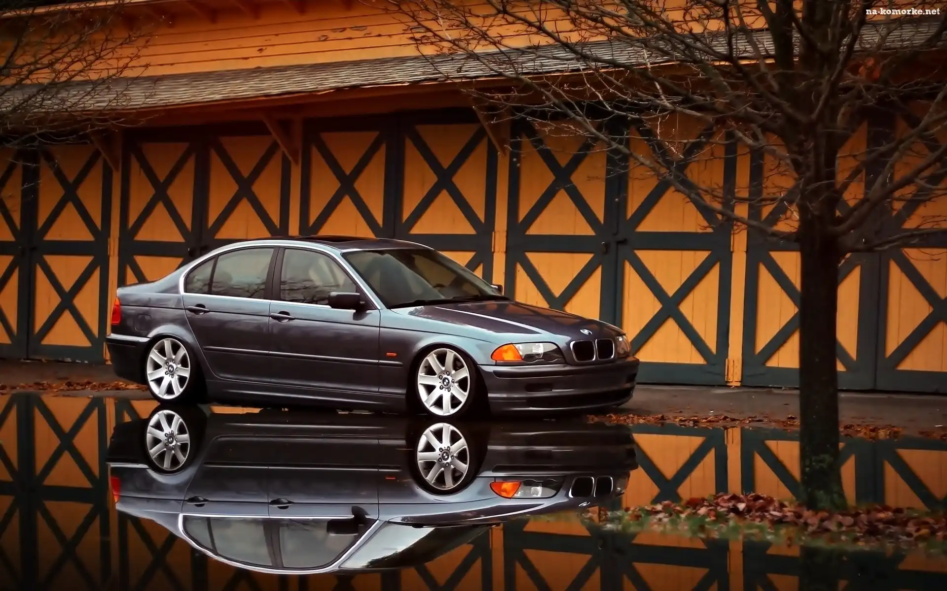 Samochód, Odbicie, BMW, E46
