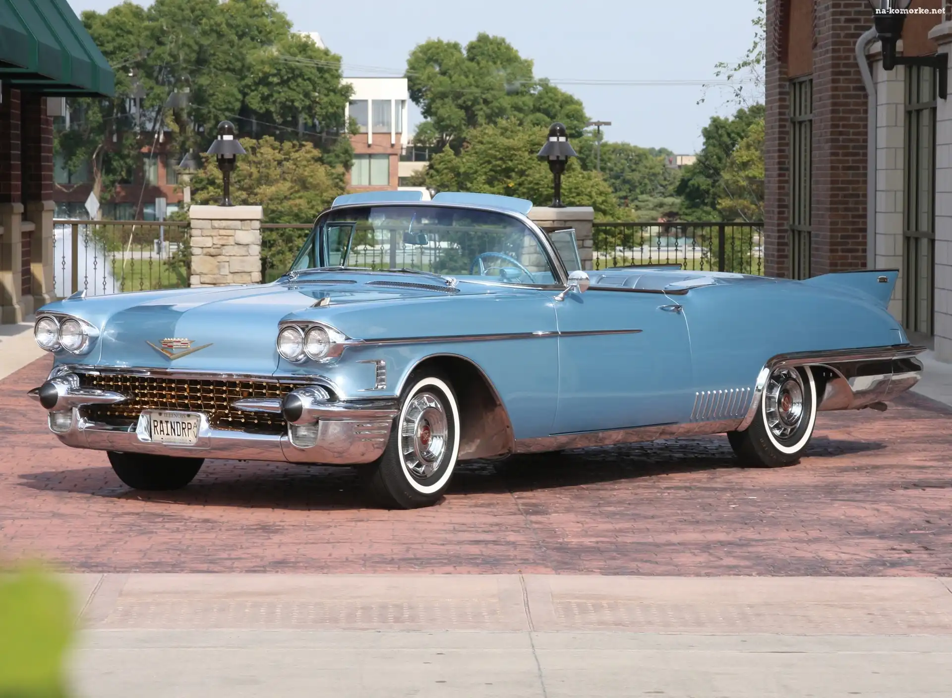 Samochód Zabytkowy, Błękitny, Cadillac Eldorado