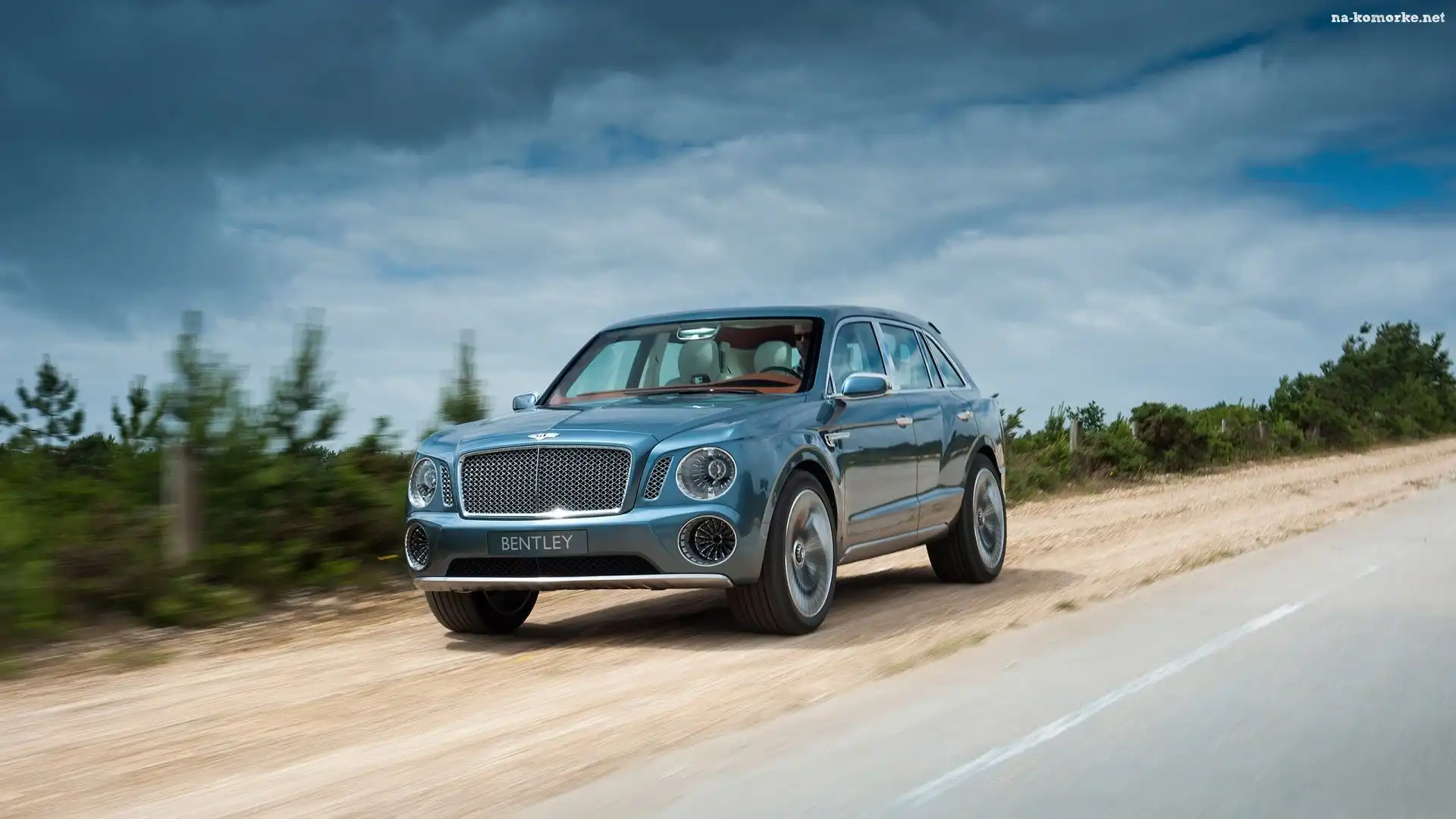 Samochód, Droga, Bentley, Suv Exp 9f