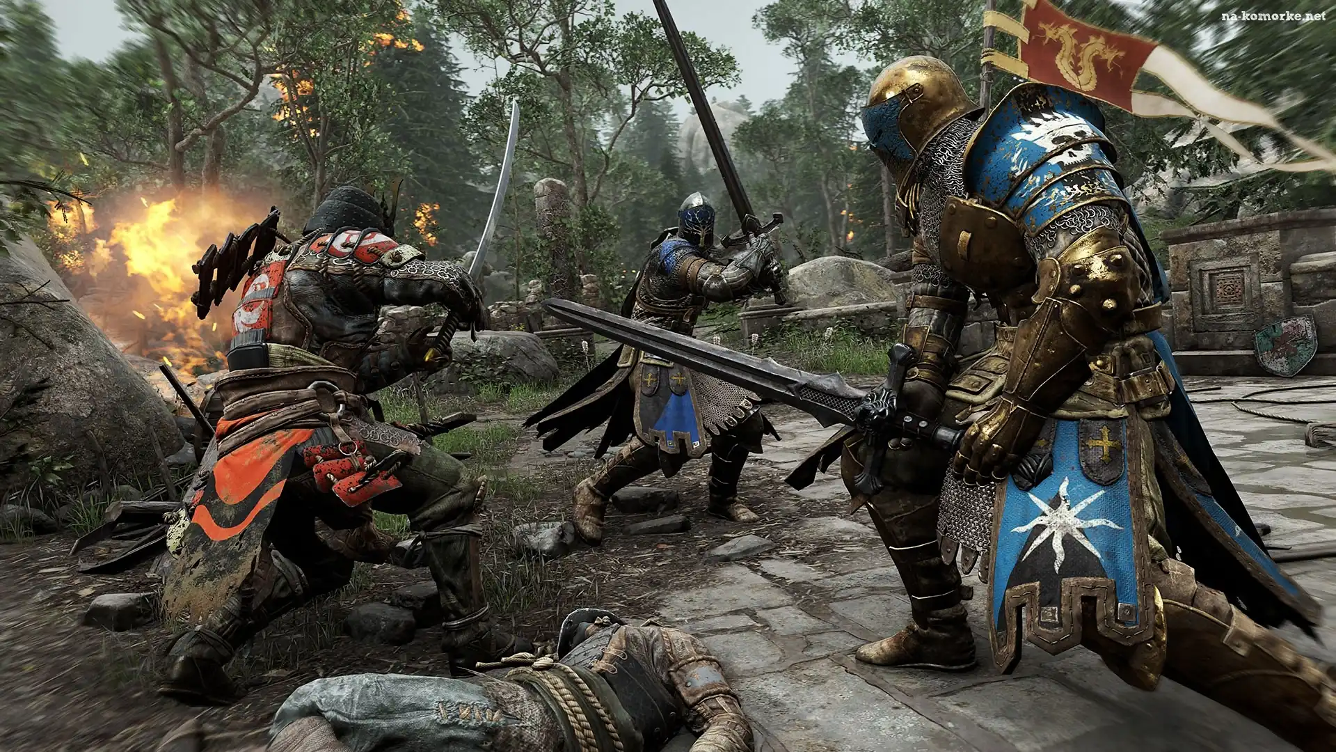 Samuraj, Gra, For Honor, Walka, Rycerze