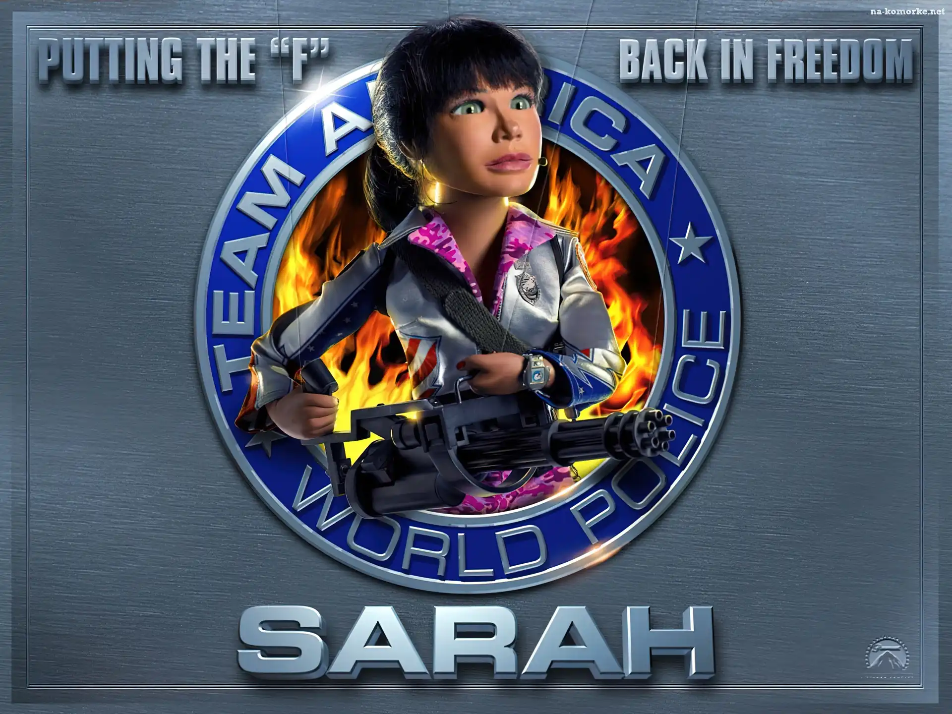 Sarah, Team America World Police, Ekipa Ameryka - Policjanci z jajami