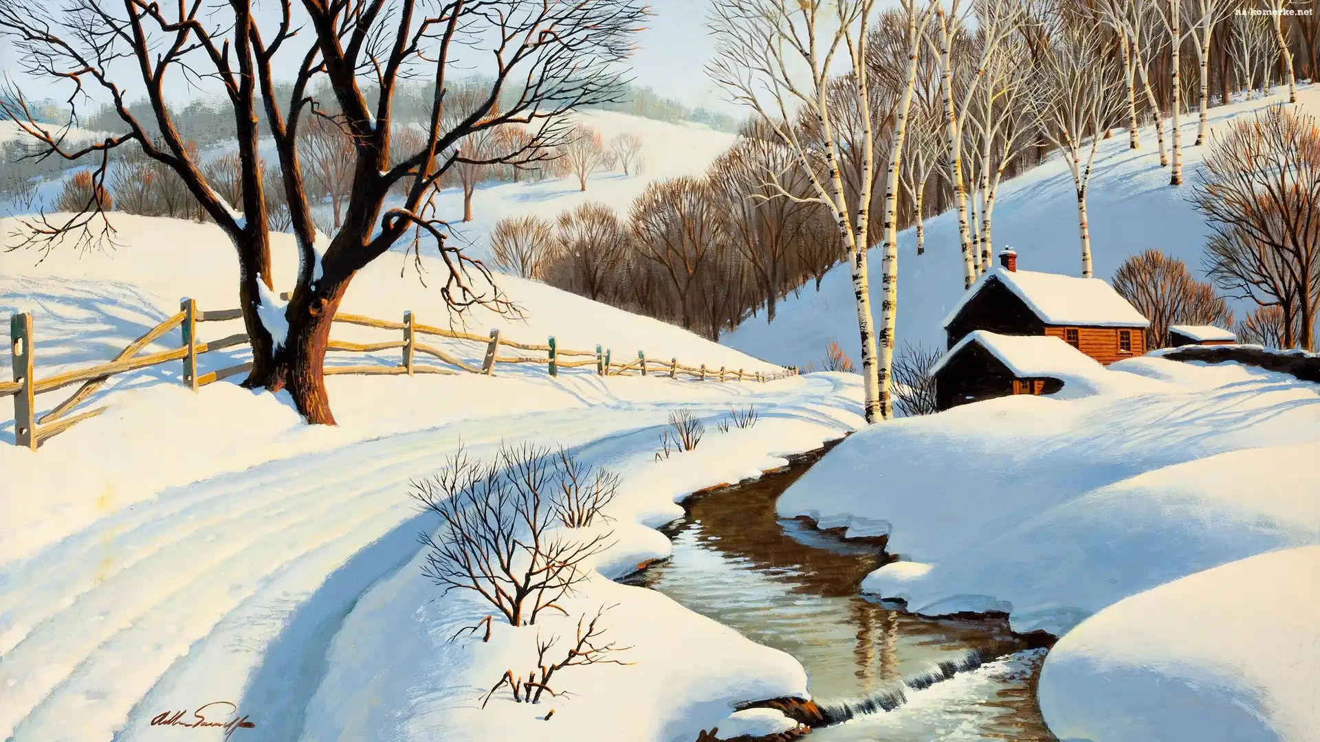 Arthur Saron Sarnoff, Zima, Droga, Strumyk, Obraz