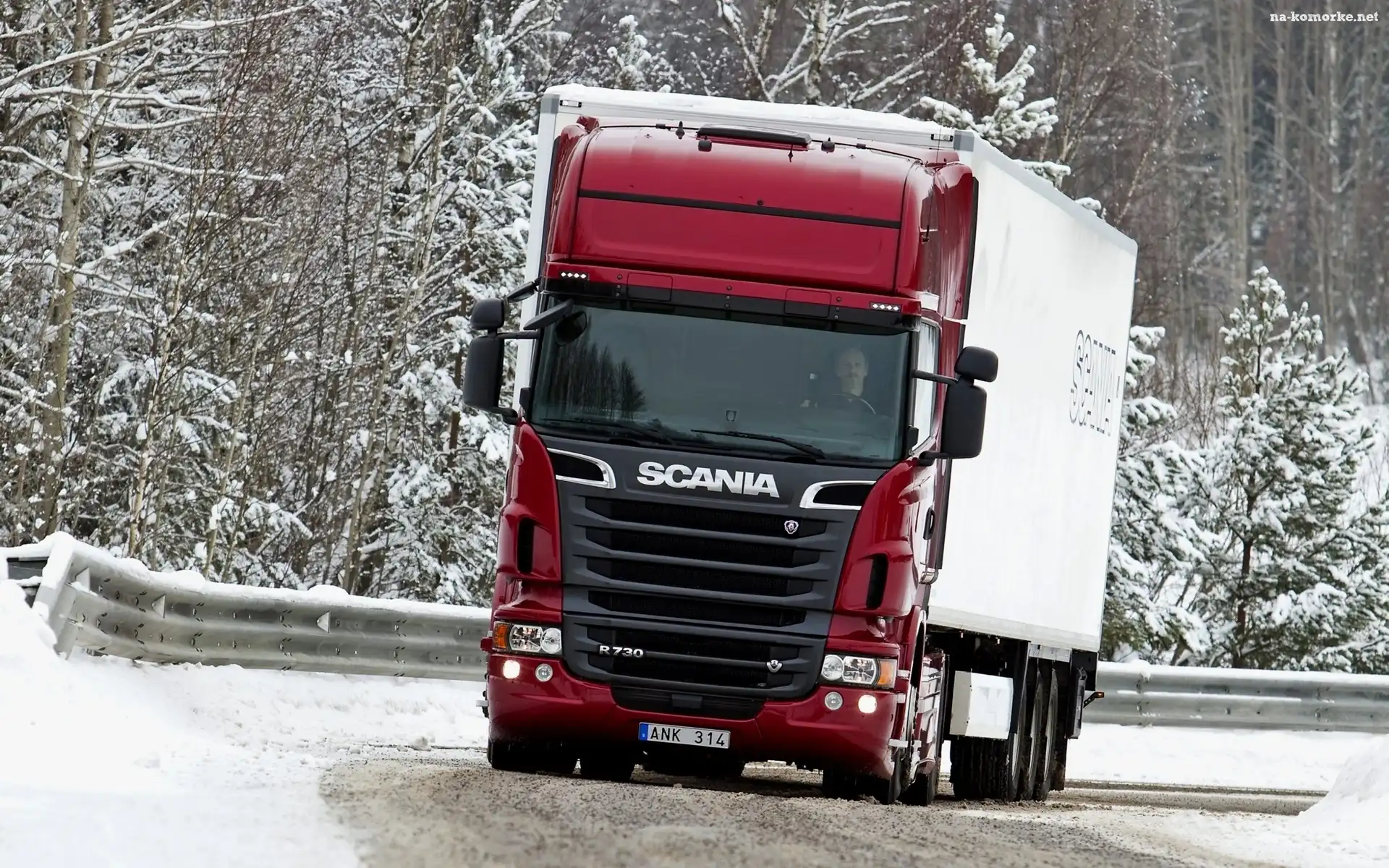 Scania R730, Droga, Las