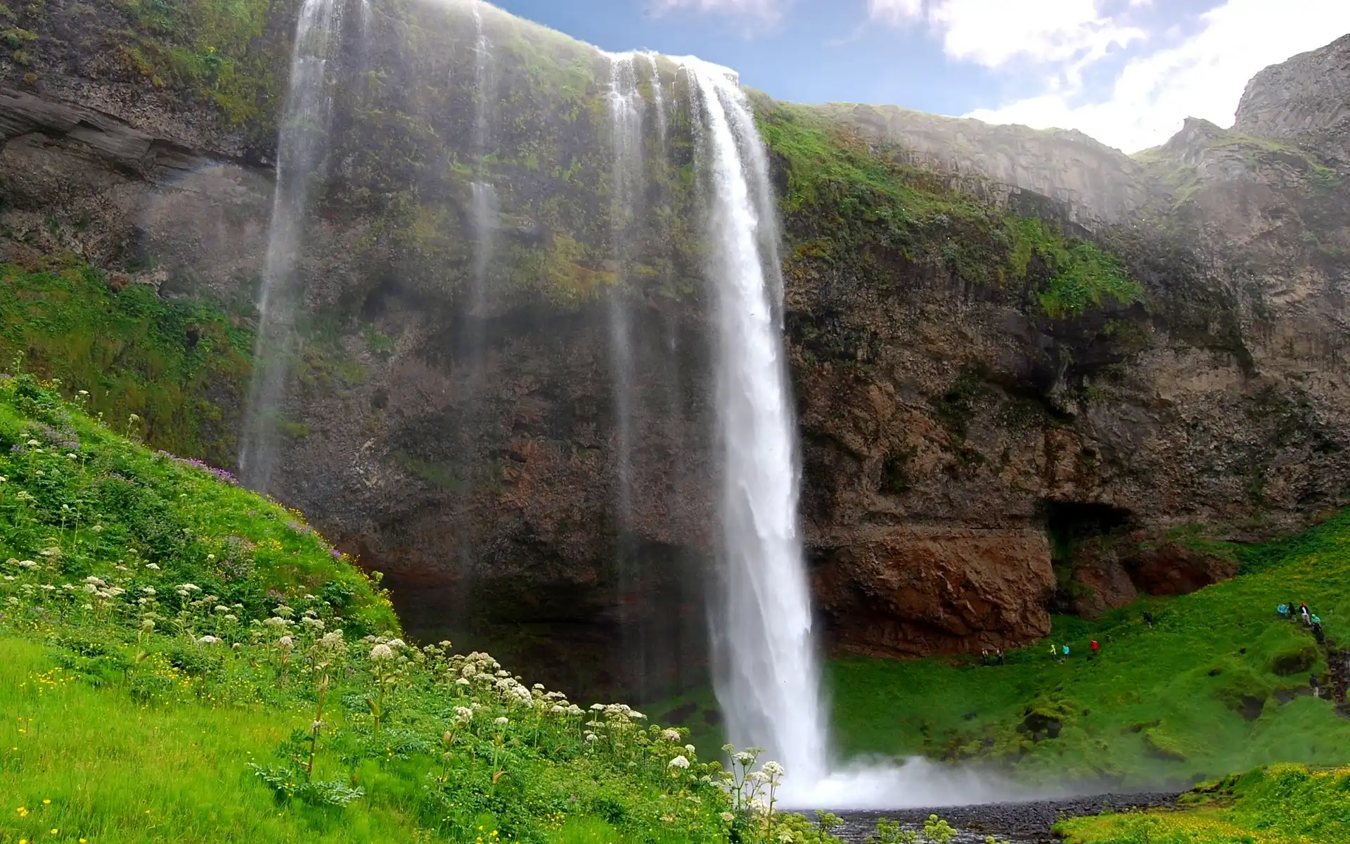 Wodospad, Seljalandsfoss, Skały