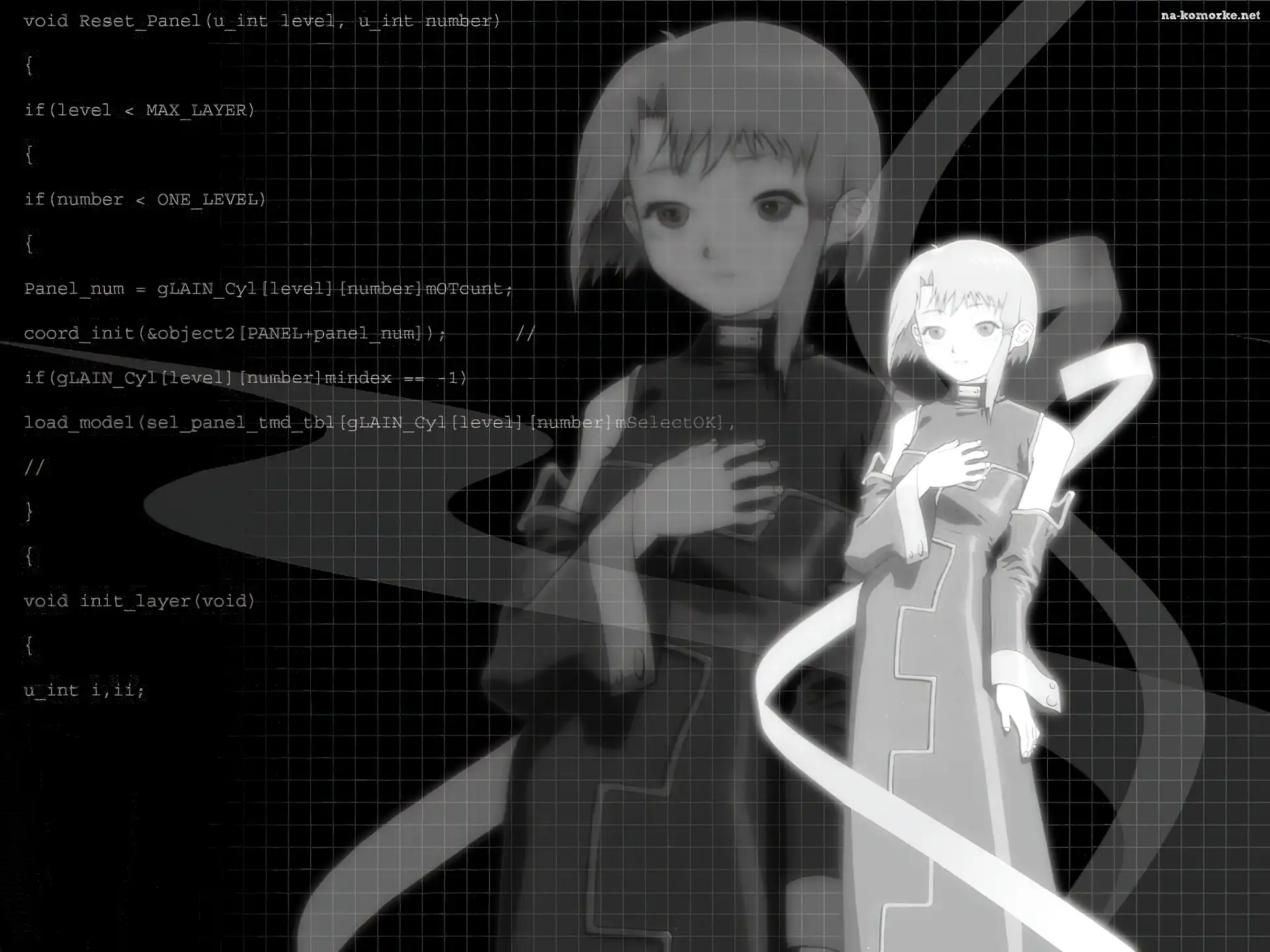 Serial Experiments Lain, długa suknia