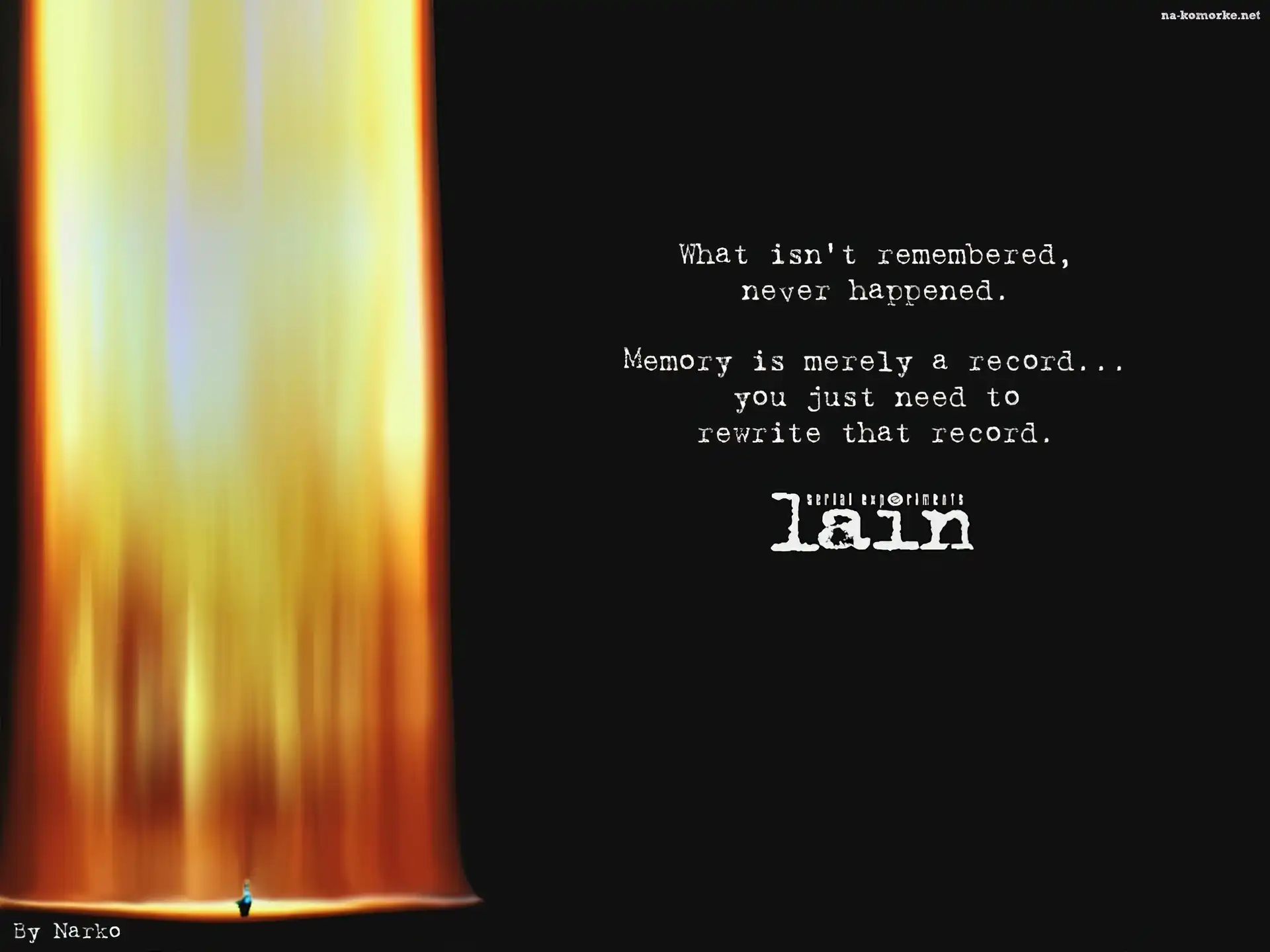 Serial Experiments Lain, tekst
