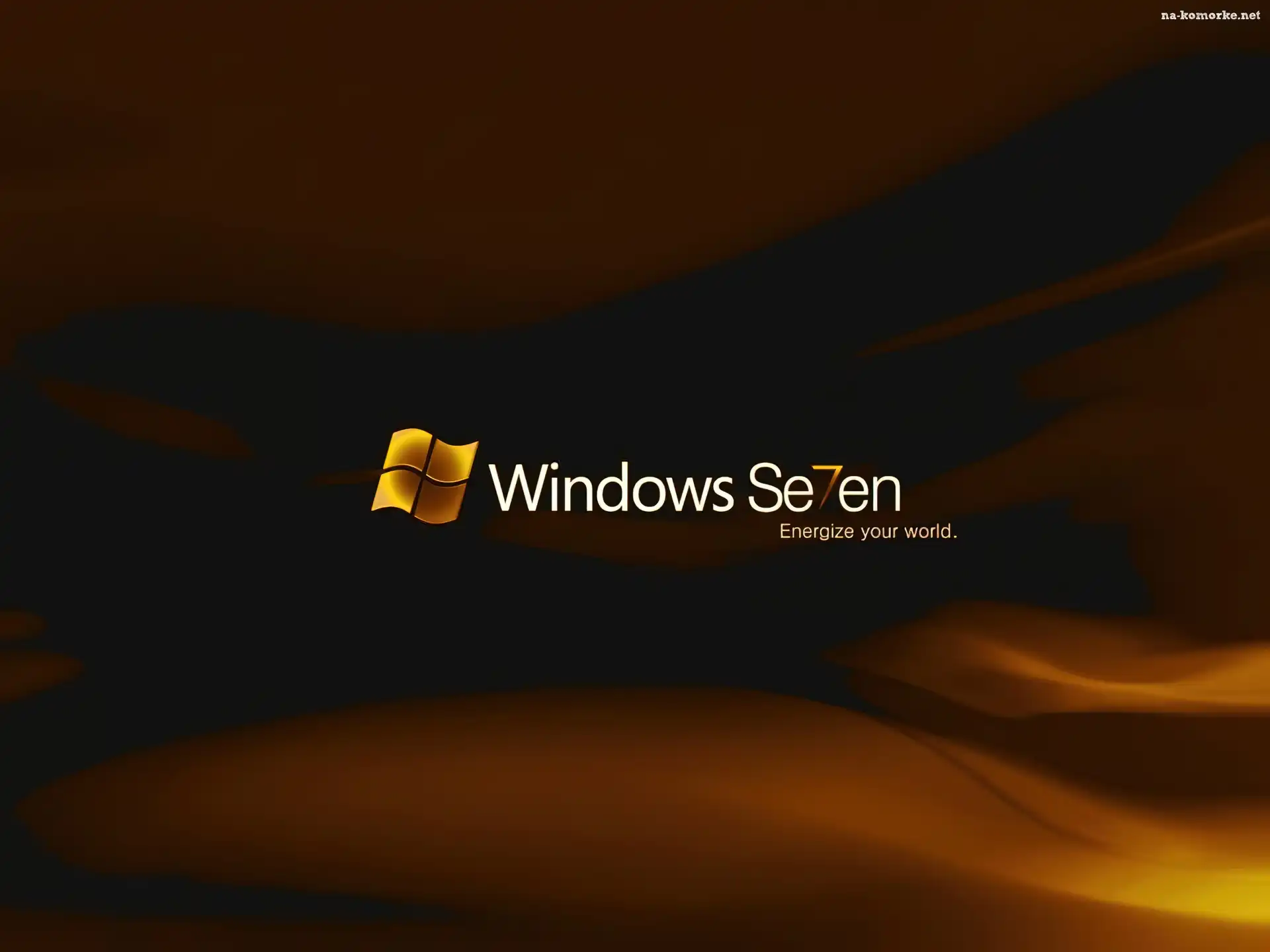 Seven, Złoto, Brązowe, Smugi, Windows