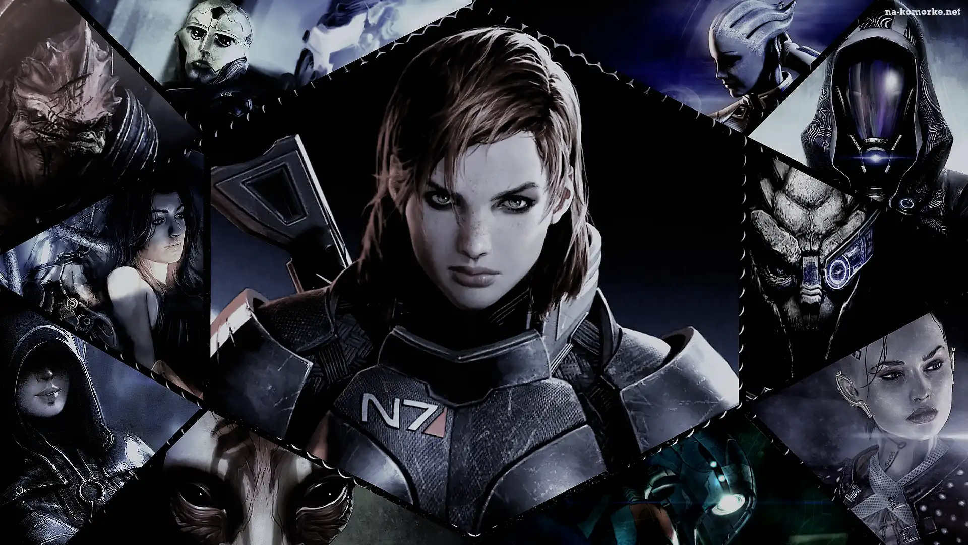 Komandor Shepard, Trylogia, Mass Effect, Urdnot Wrex, Liara TSoni, Miranda Lawson, Tali Zorah, Mordin Solus, Thane Krios, Postacie, Jax, Garrus Vakarian, Kasumi Goto