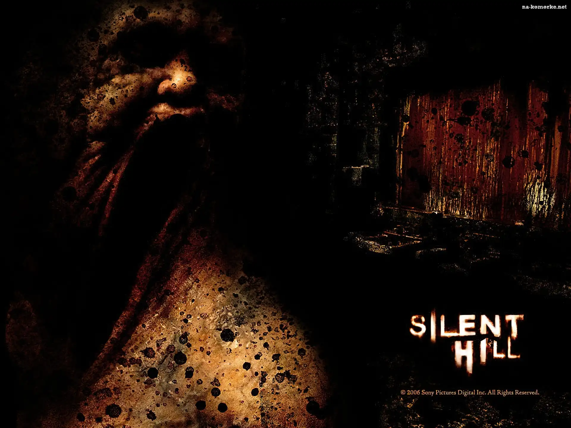 Silent Hill, horror, plamy, twarz