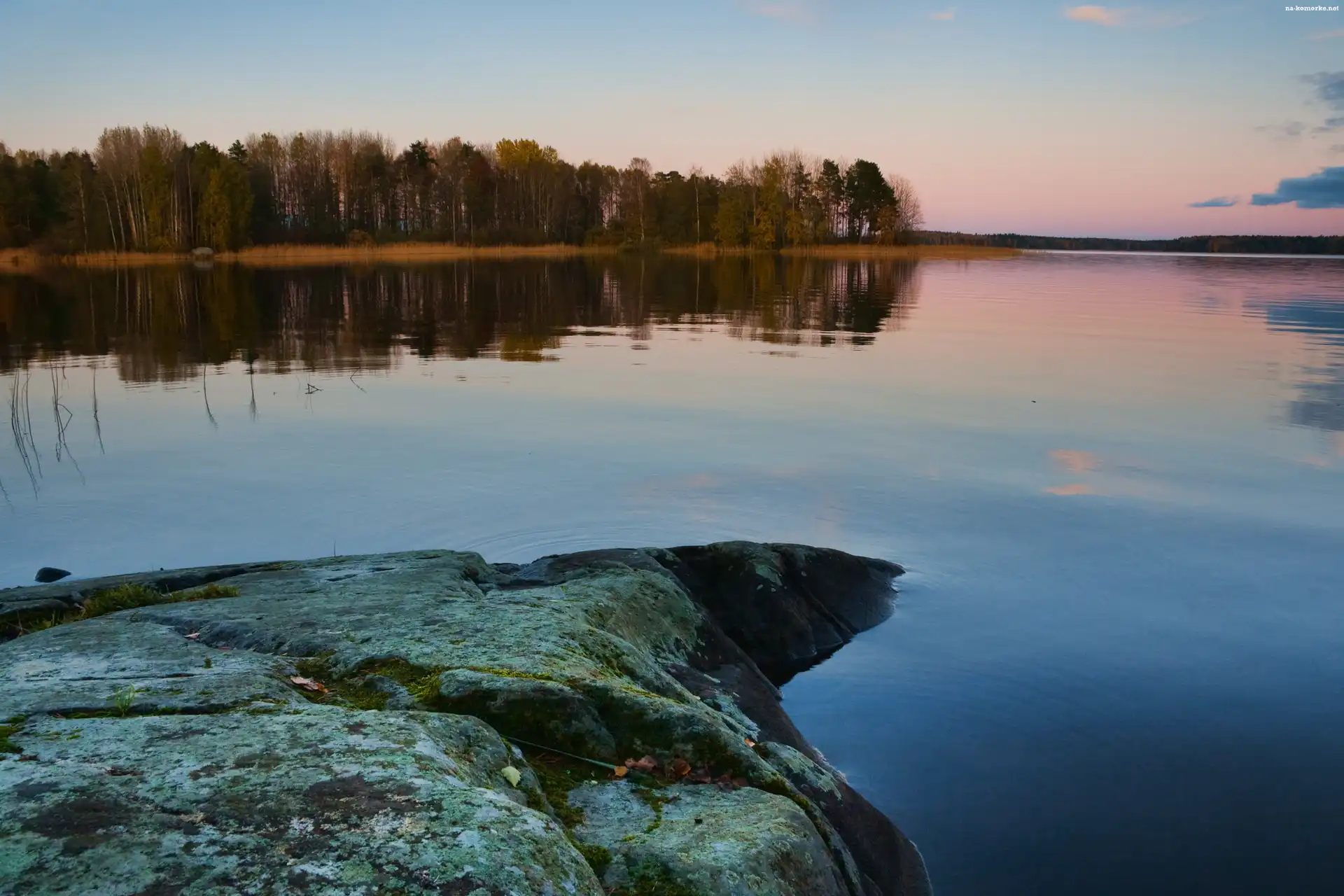 Skała, Finlandia, Jezioro, Vuoksa