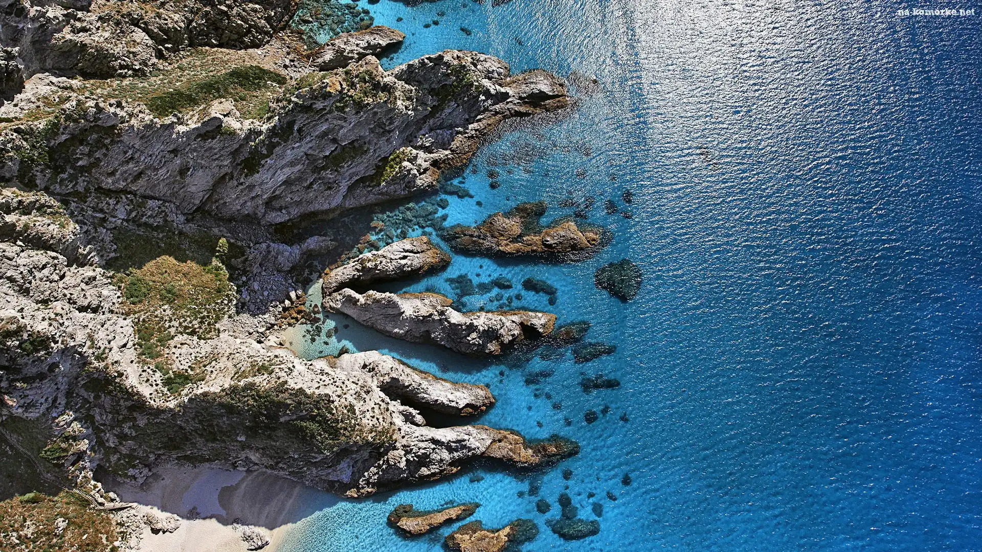 Skały, Włochy, Capo Vaticano, Wybrzeże, Morze