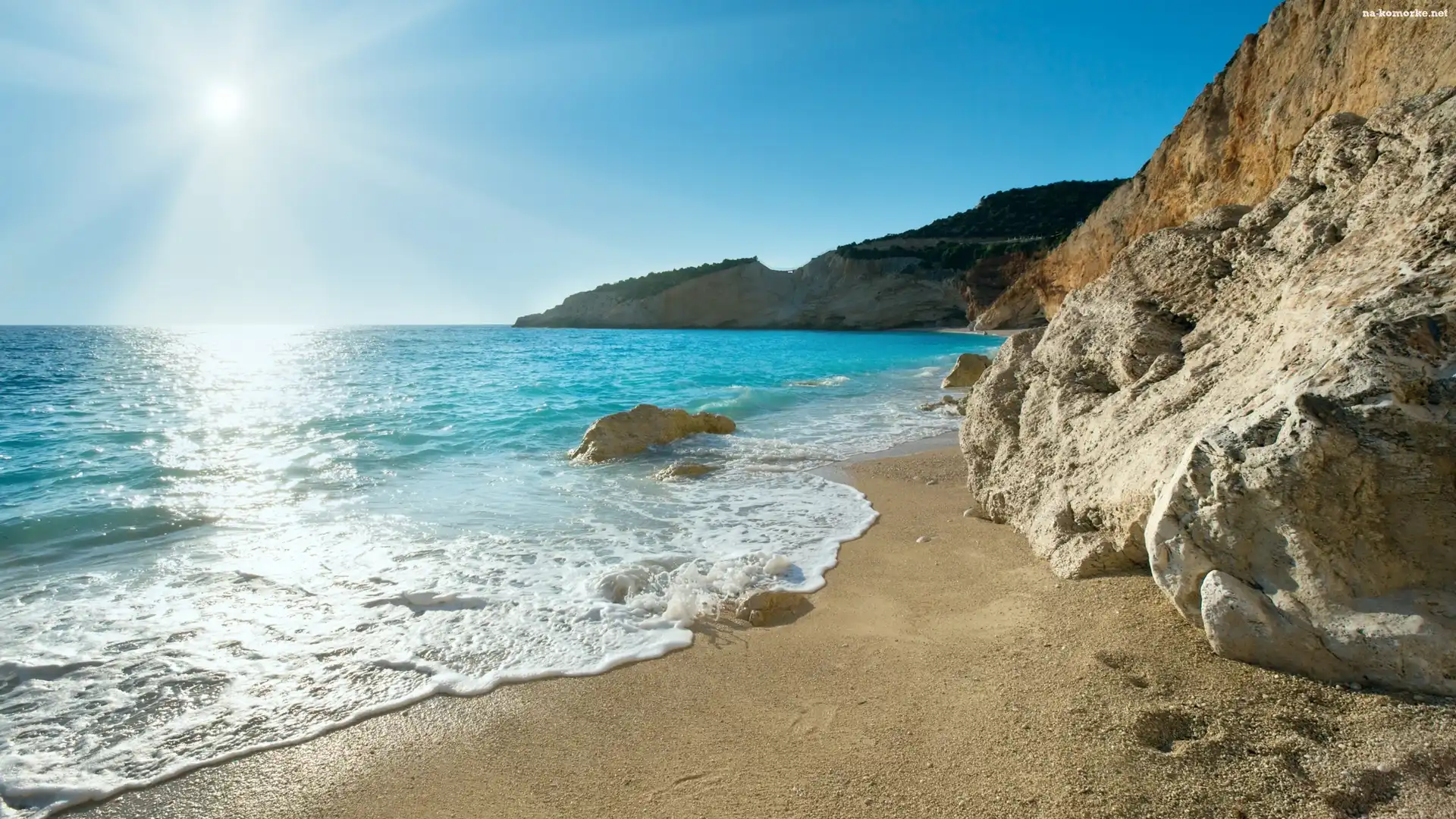 Słońca, Morze, Plaża, Wybrzeże, Promienie