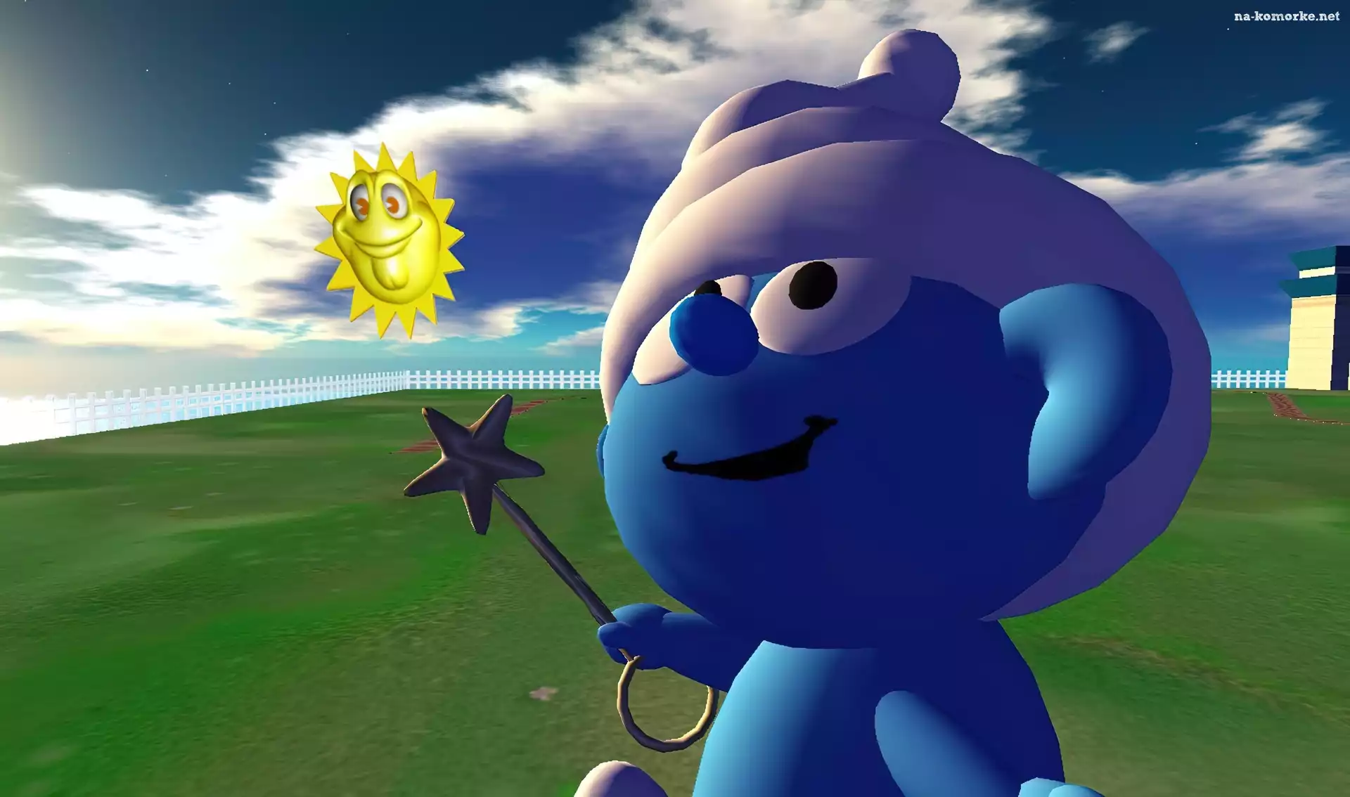 Niebo, Smerfy, The Smurfs, Smerf, Słonko