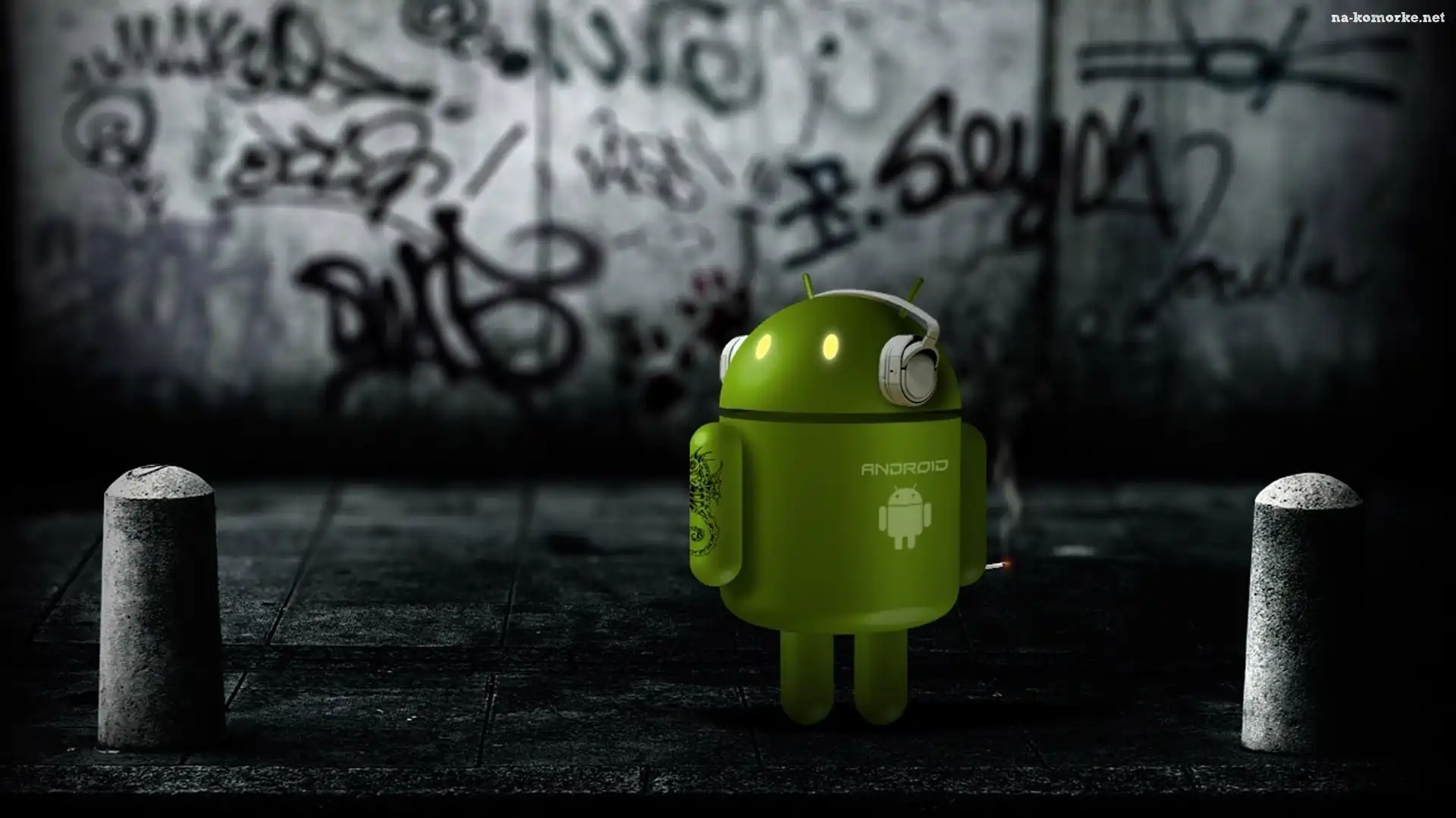 Android, Słuchawki, Tatuaż