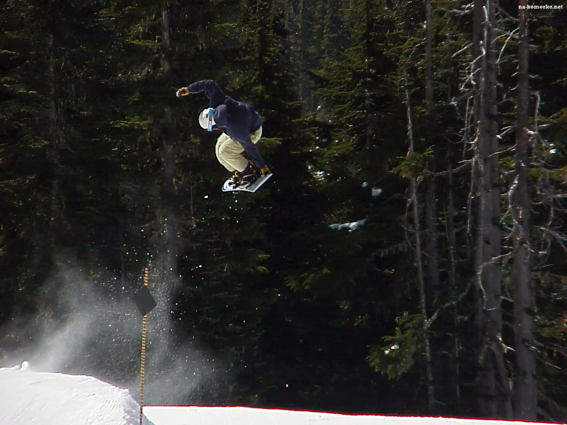 Snowbording, snowboardzista, deska , śnieg