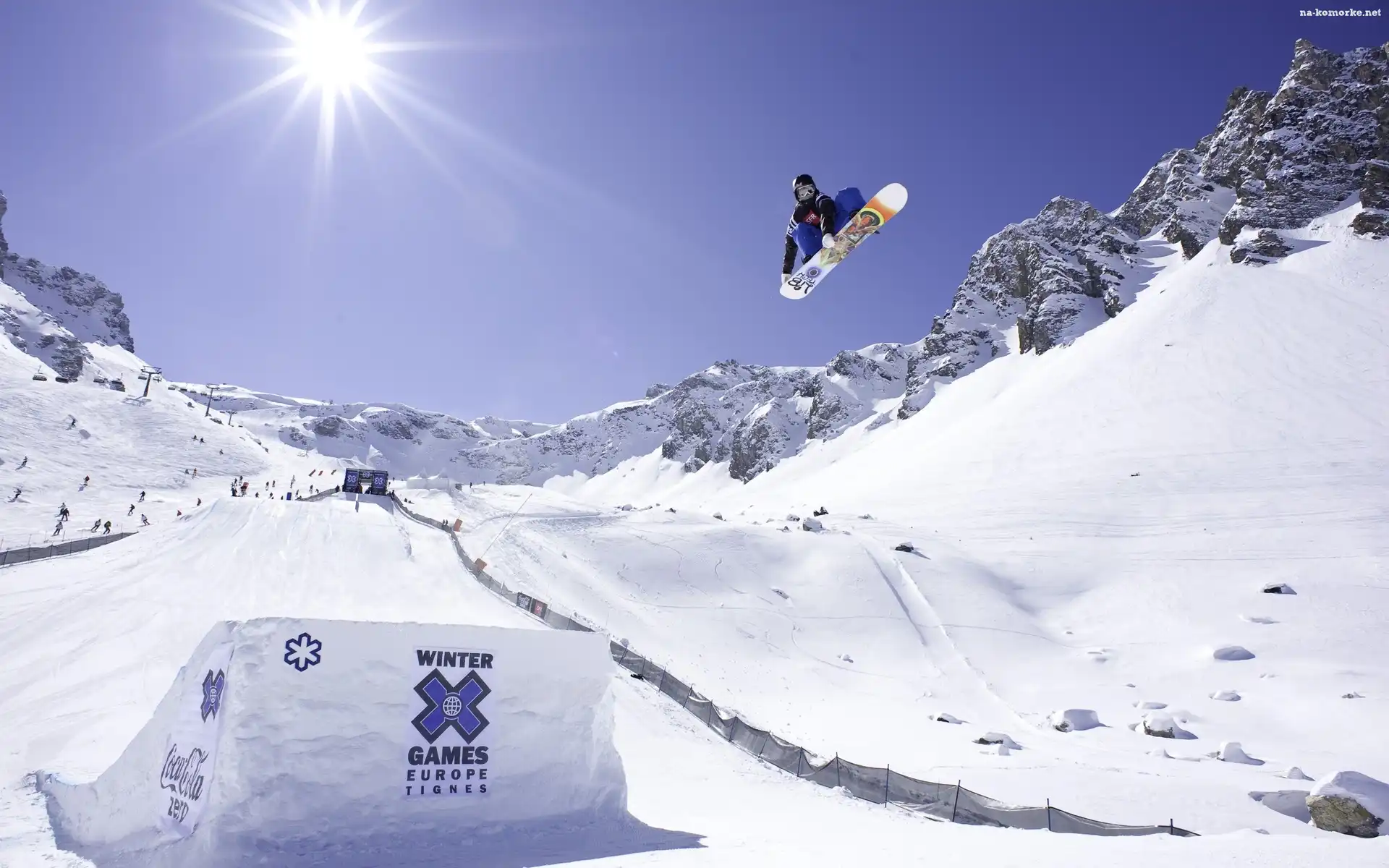 Góry, Snowbording, Zima