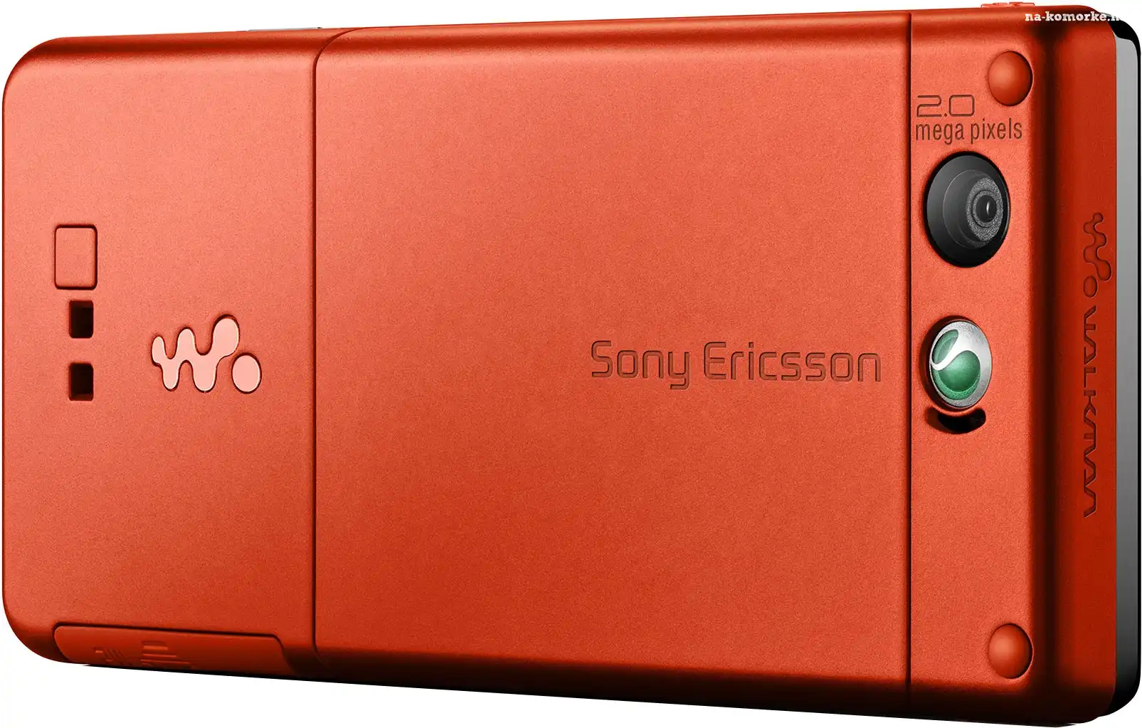 Sony Ericsson W880i, Tył, Czerwony