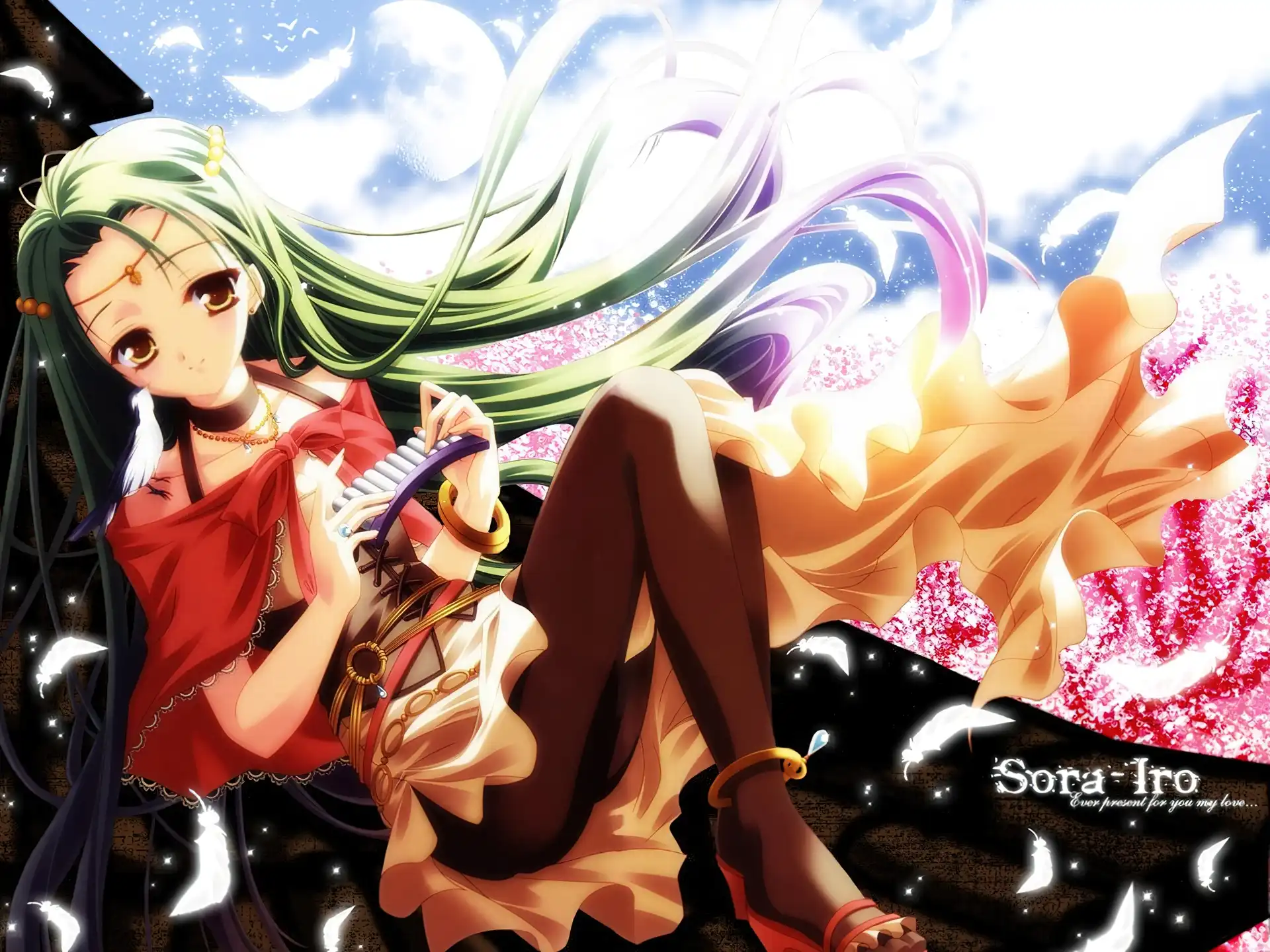 Sora Iro No Organ, harmonijka, dziewczyna