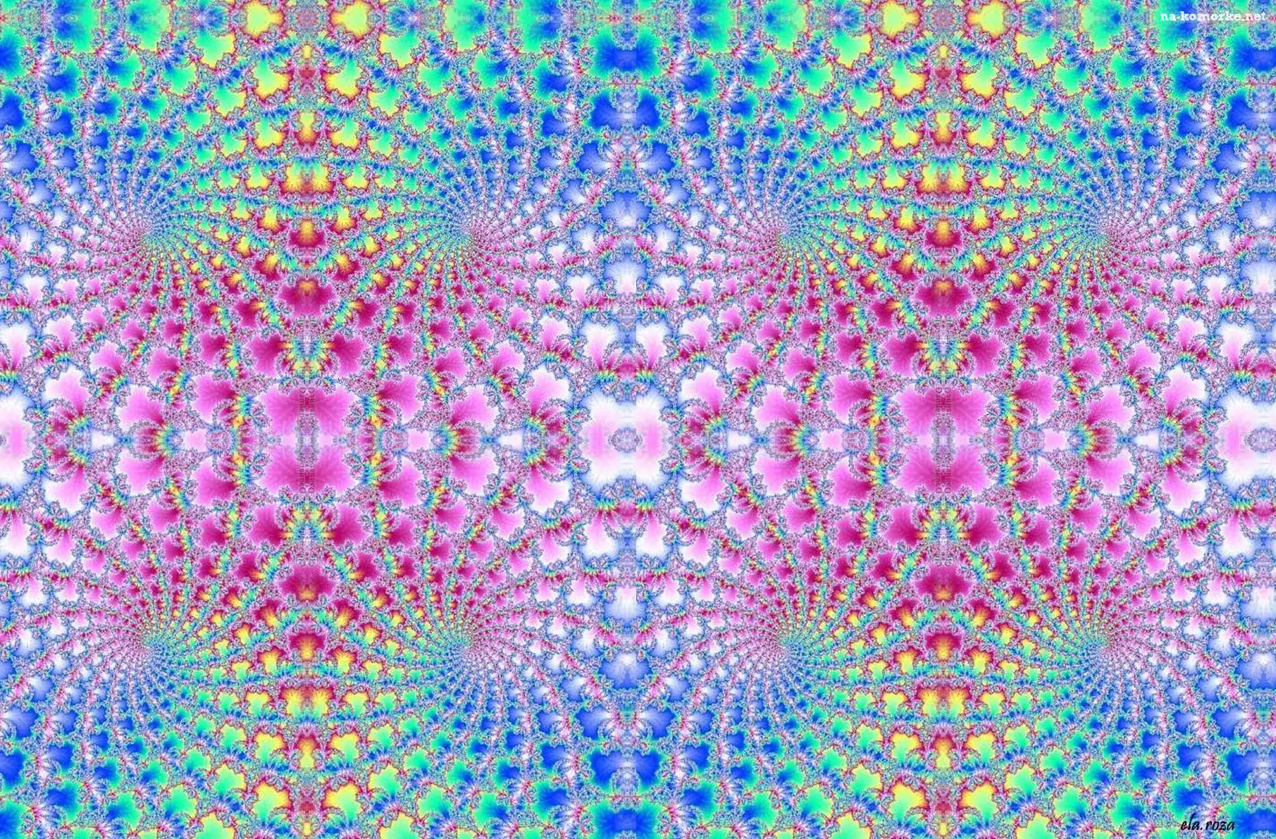 Tęczowe, Spirale, Fraktale