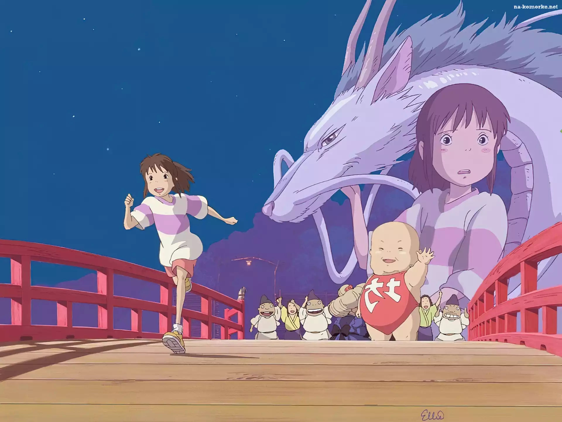 Spirited Away, most, postacie