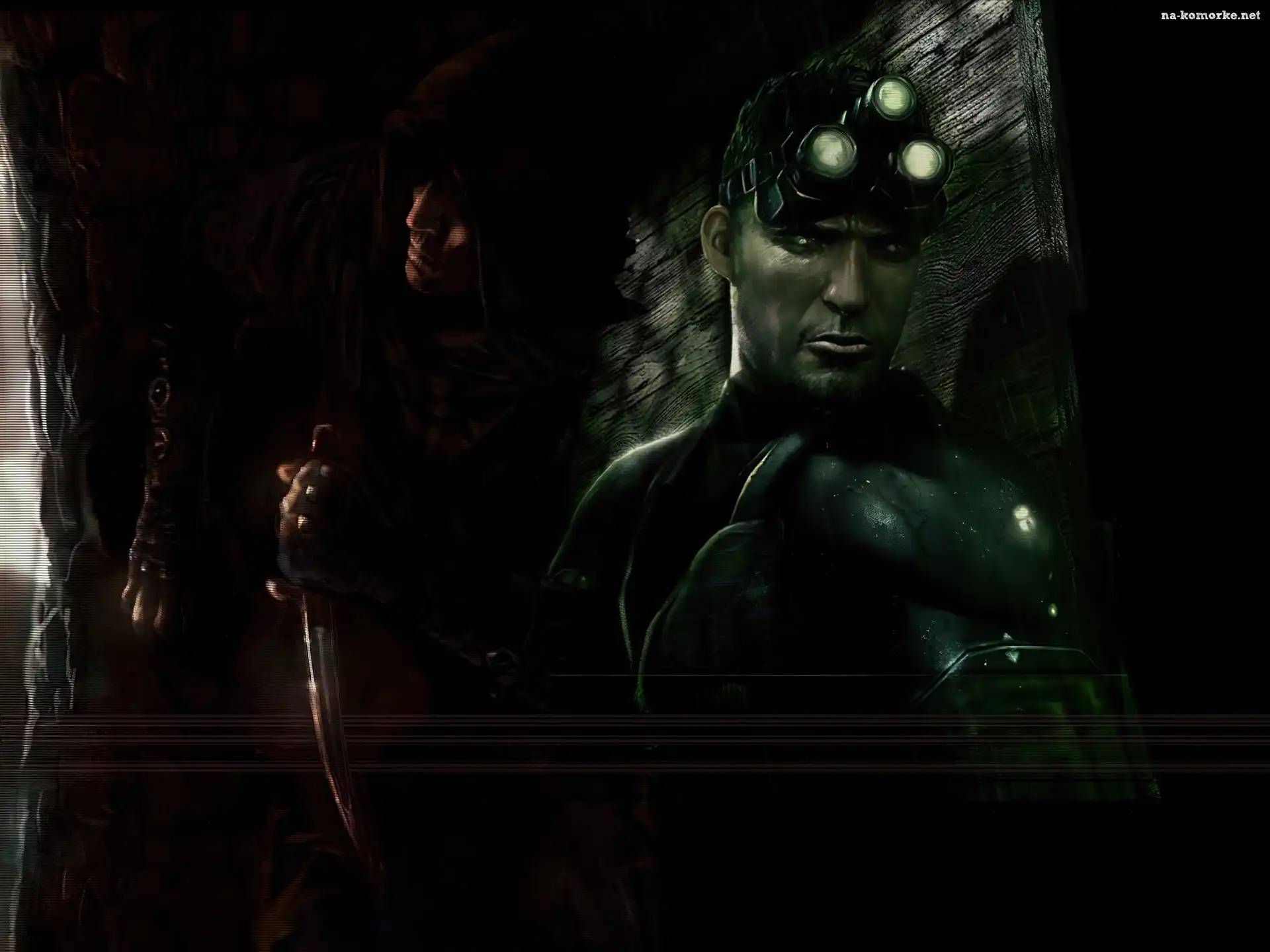 Splinter Cell, mężczyzna, nóż
