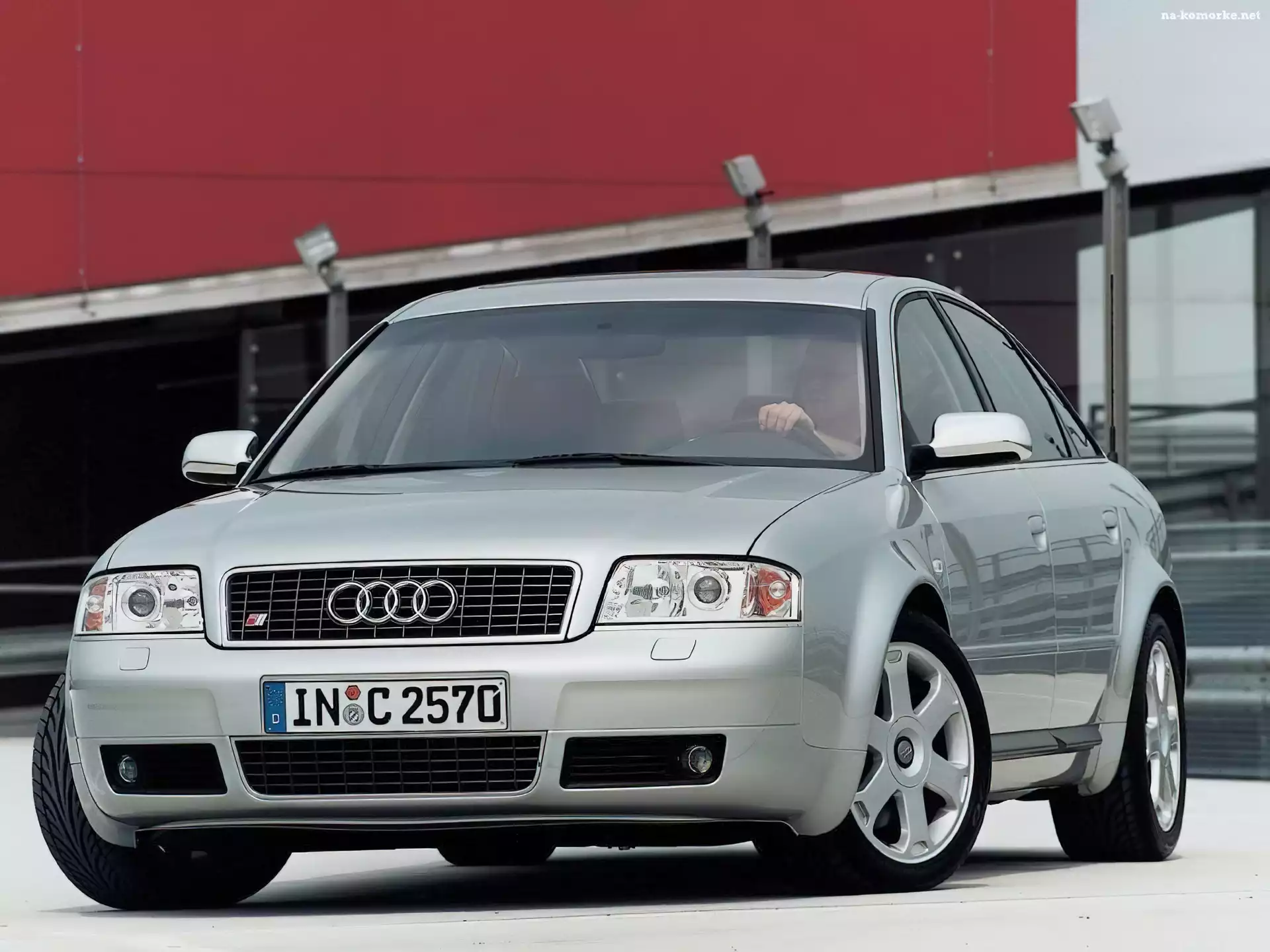 Srebrne, Przód, Audi A6, C5