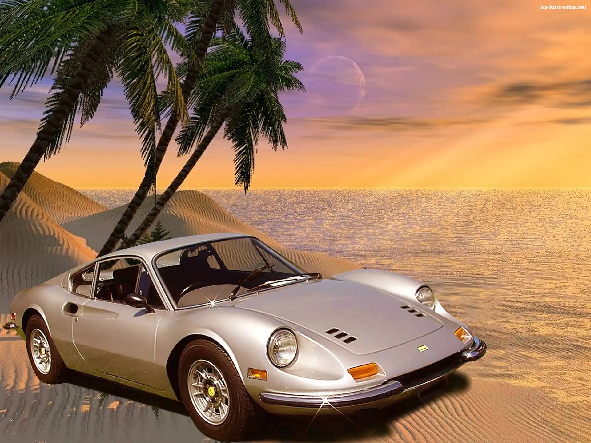 Srebrne, Chrom, Ferrari Dino, Zderzaki