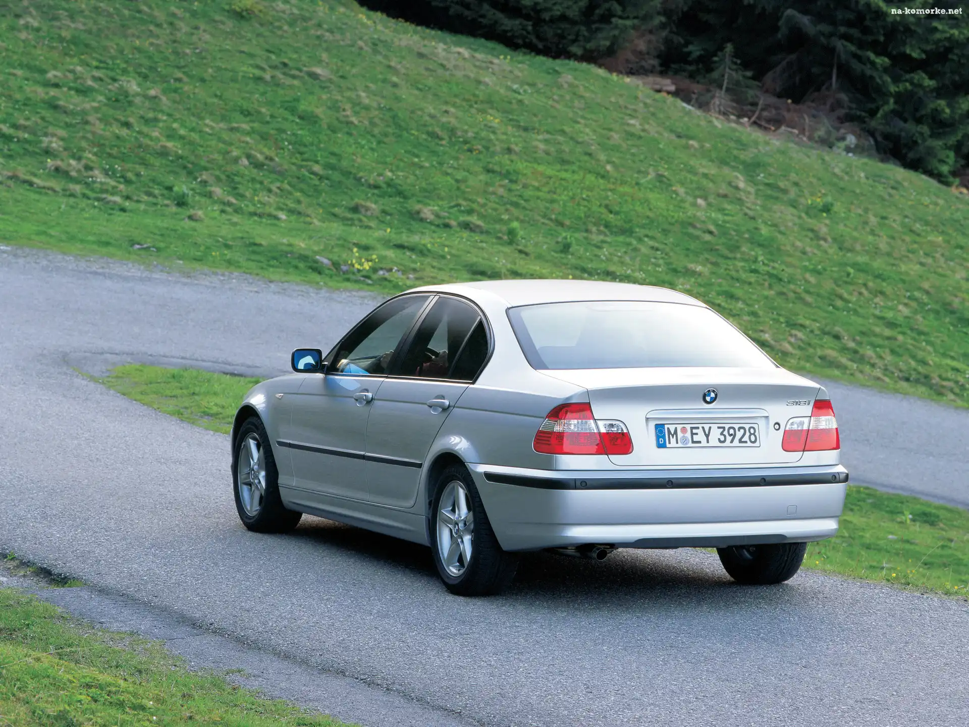 Srebrny, Sedan, BMW, E46