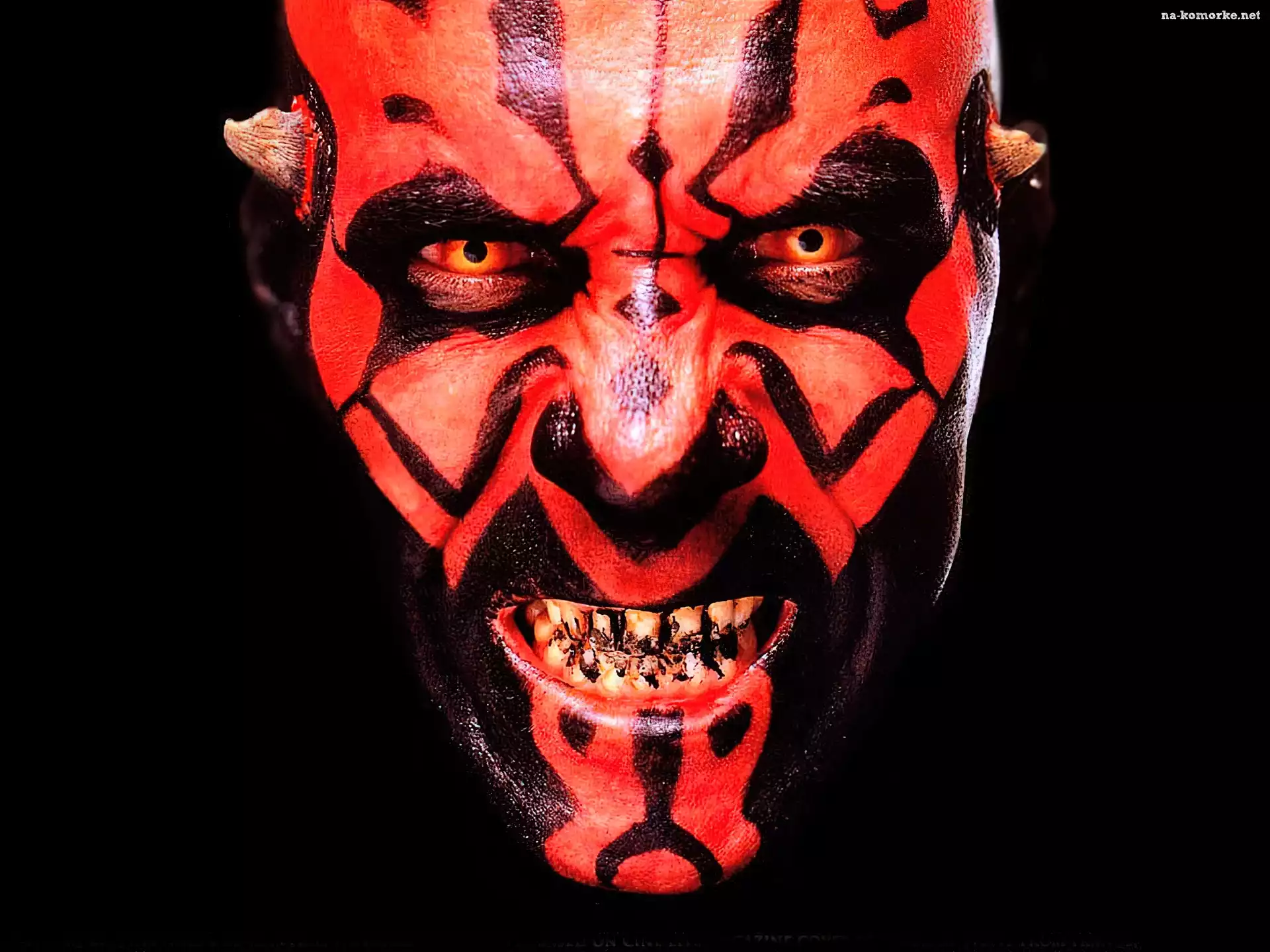 Star Wars, głowa, zęby, Darth Maul