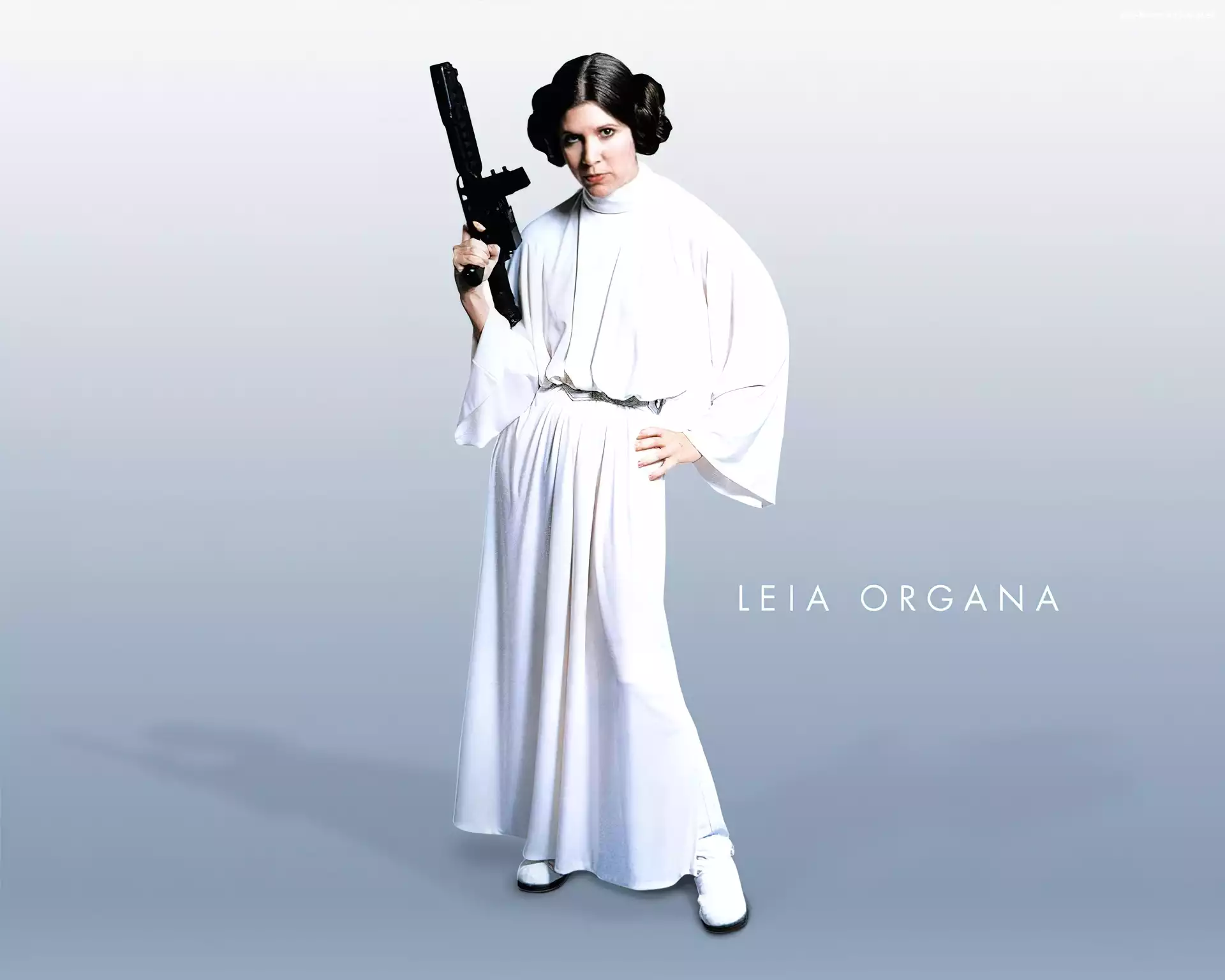Star Wars, alba, Carrie Fisher, broń