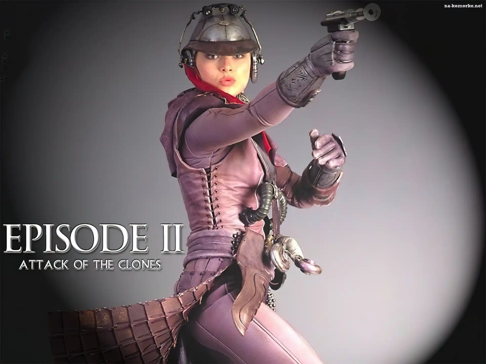 kostium, pistolet, Star Wars, kobieta