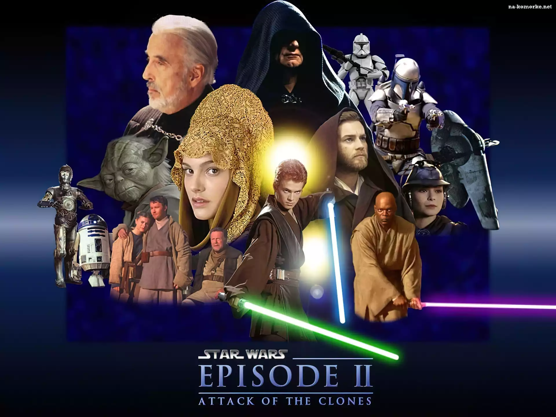 Star Wars, laser, ludzie, tytuł