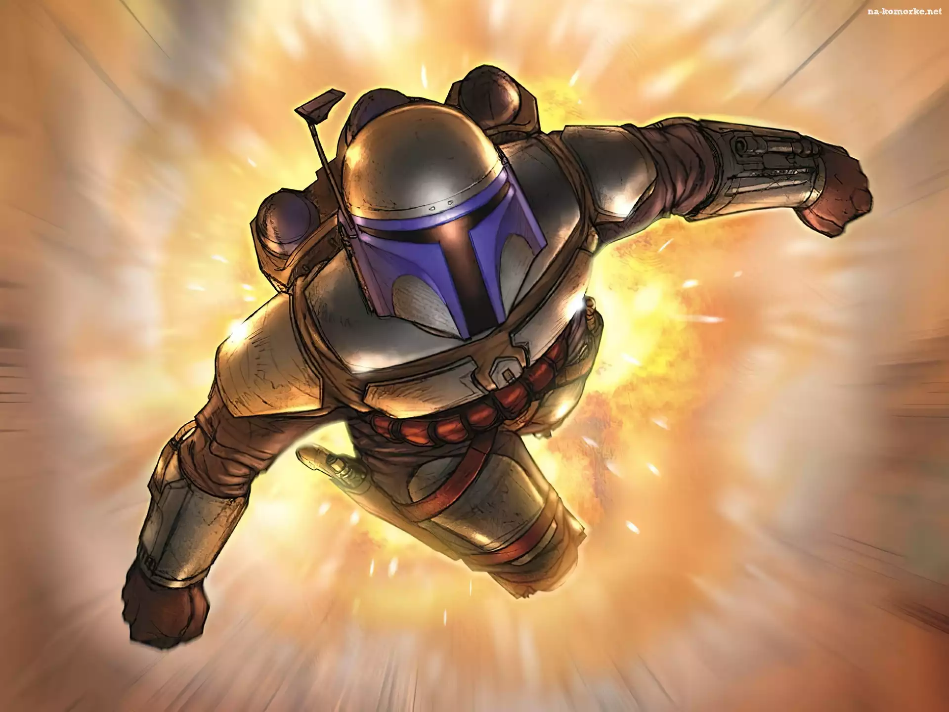 robot, wybuch, Star Wars, obrazek