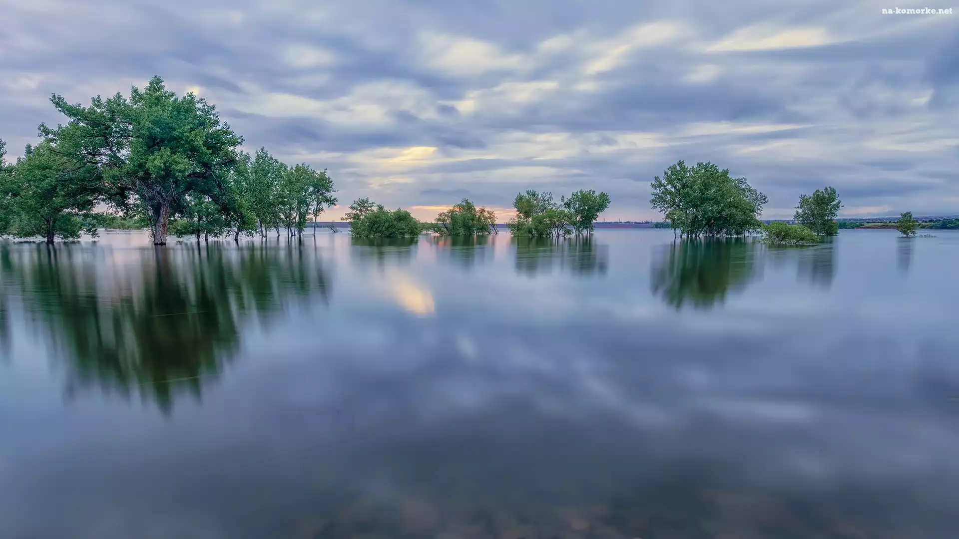 Jezioro, Chatfield Lake, Stany Zjednoczone, Drzewa, Park stanowy, Chatfield State Park, Kolorado