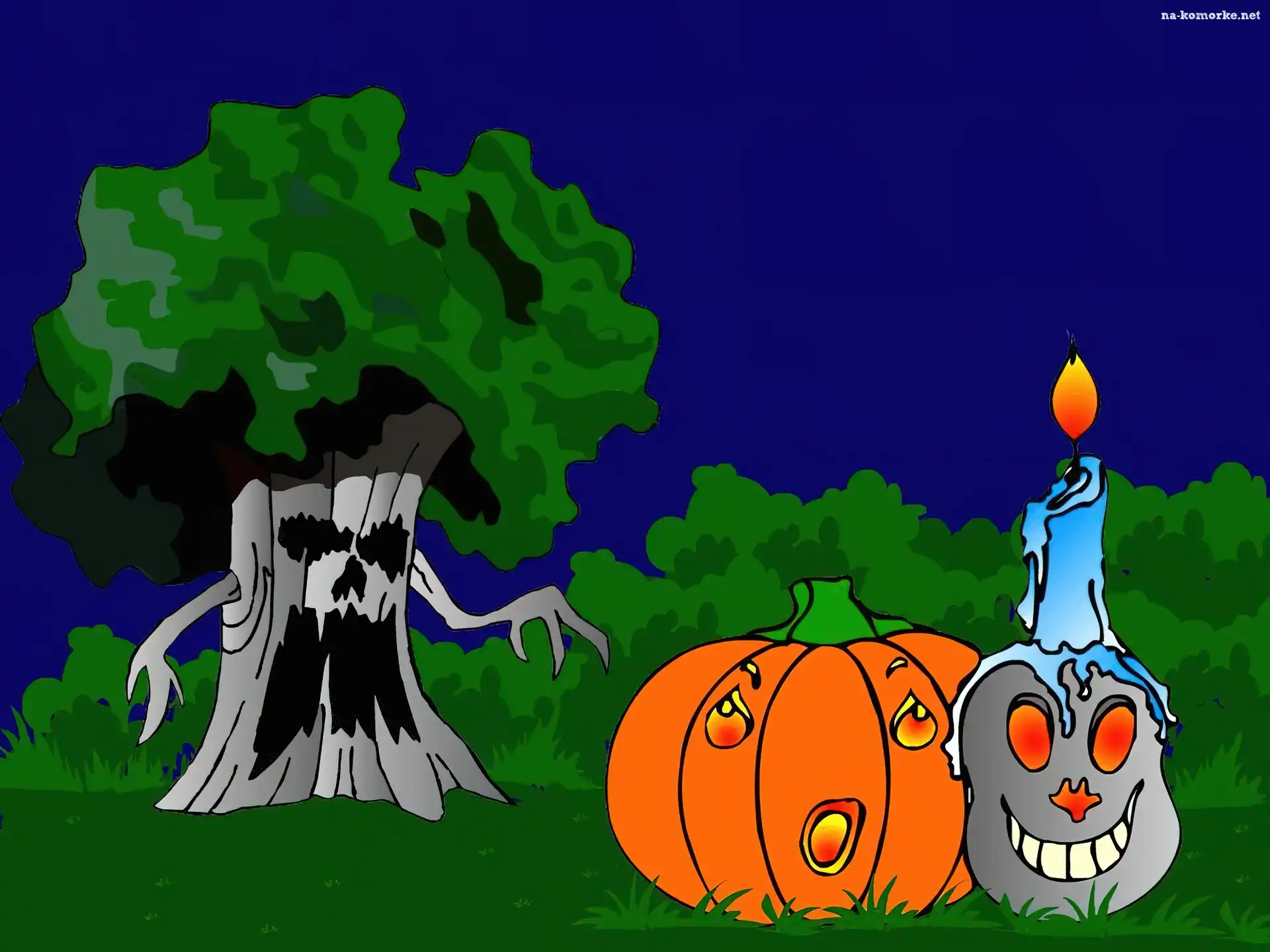 Halloween, straszne drzewo