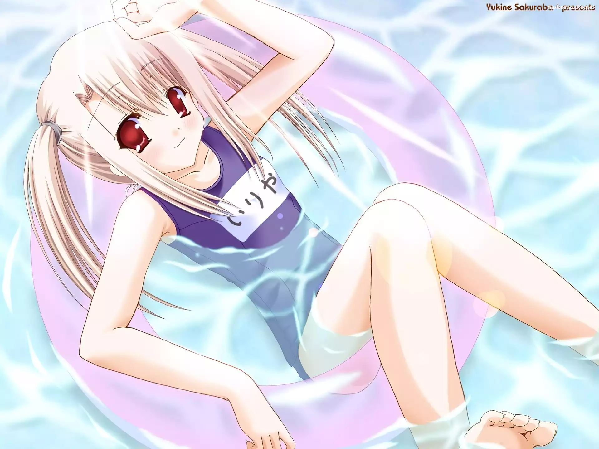 woda, strój, Fate Stay Night, wypoczynek, dziewczyna, zabawa