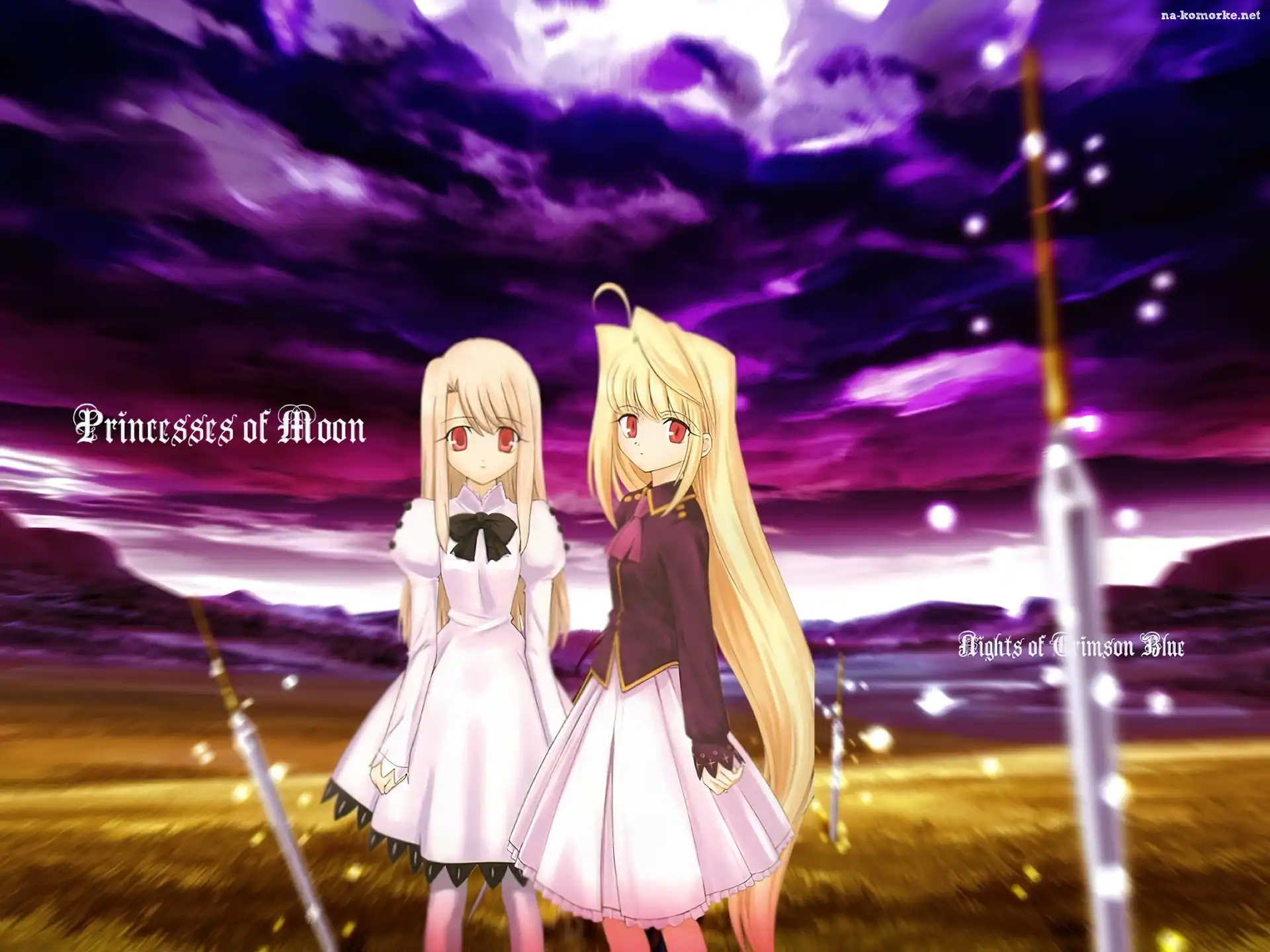 sukienki, miecze, Fate Stay Night, księżniczki