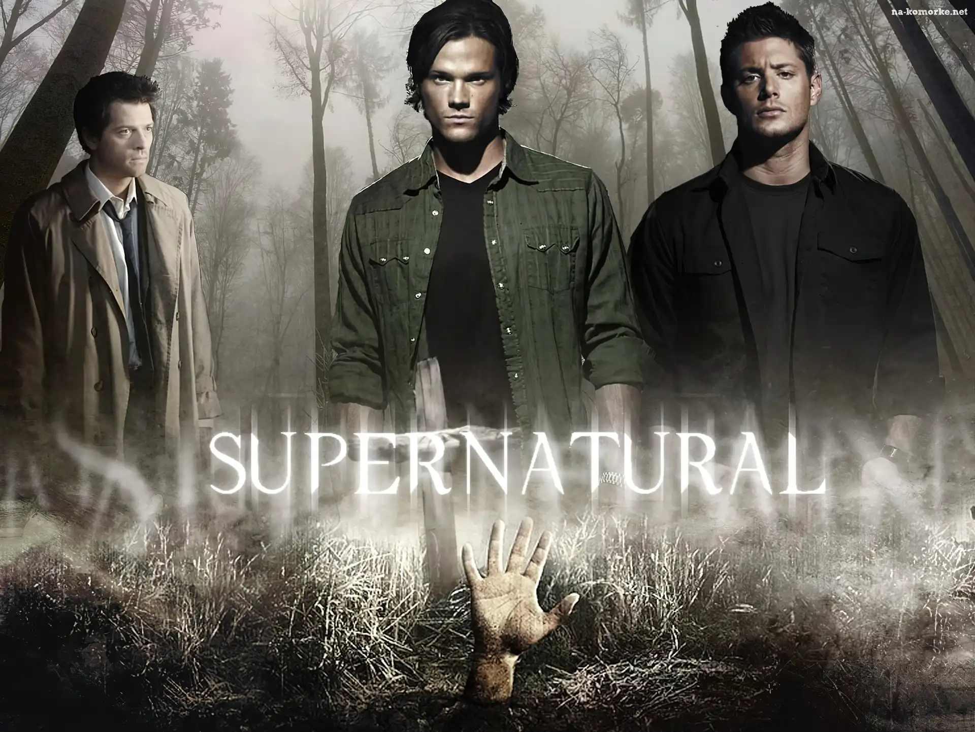 Dean - Jensen Ackles, Supernatural, Nie z tego świata, Cass - Misha Collins, Sam - Jared Padalecki