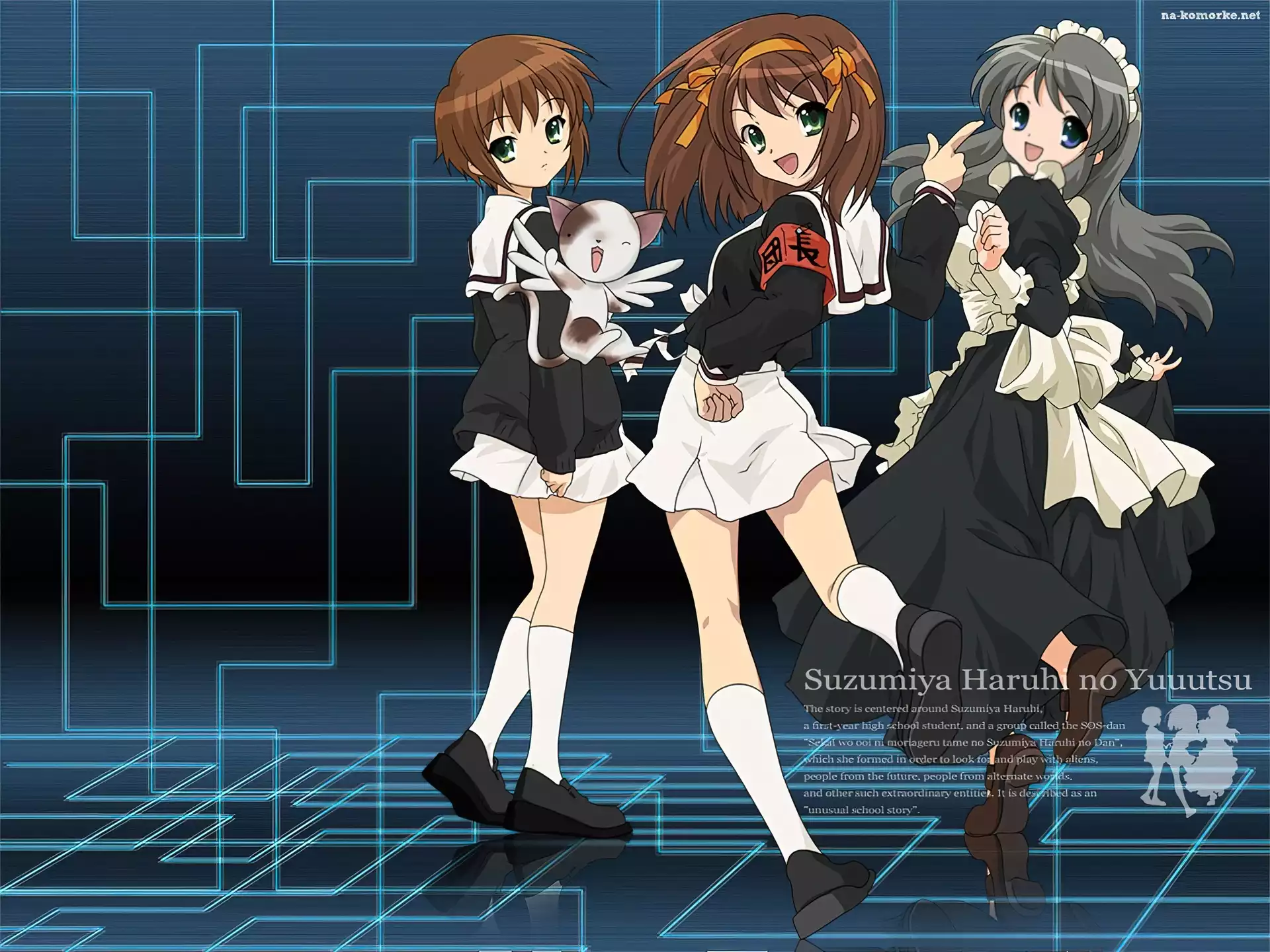Suzumiya Haruhi No Yuuutsu, dziewczynki, zwierzÄ…tko