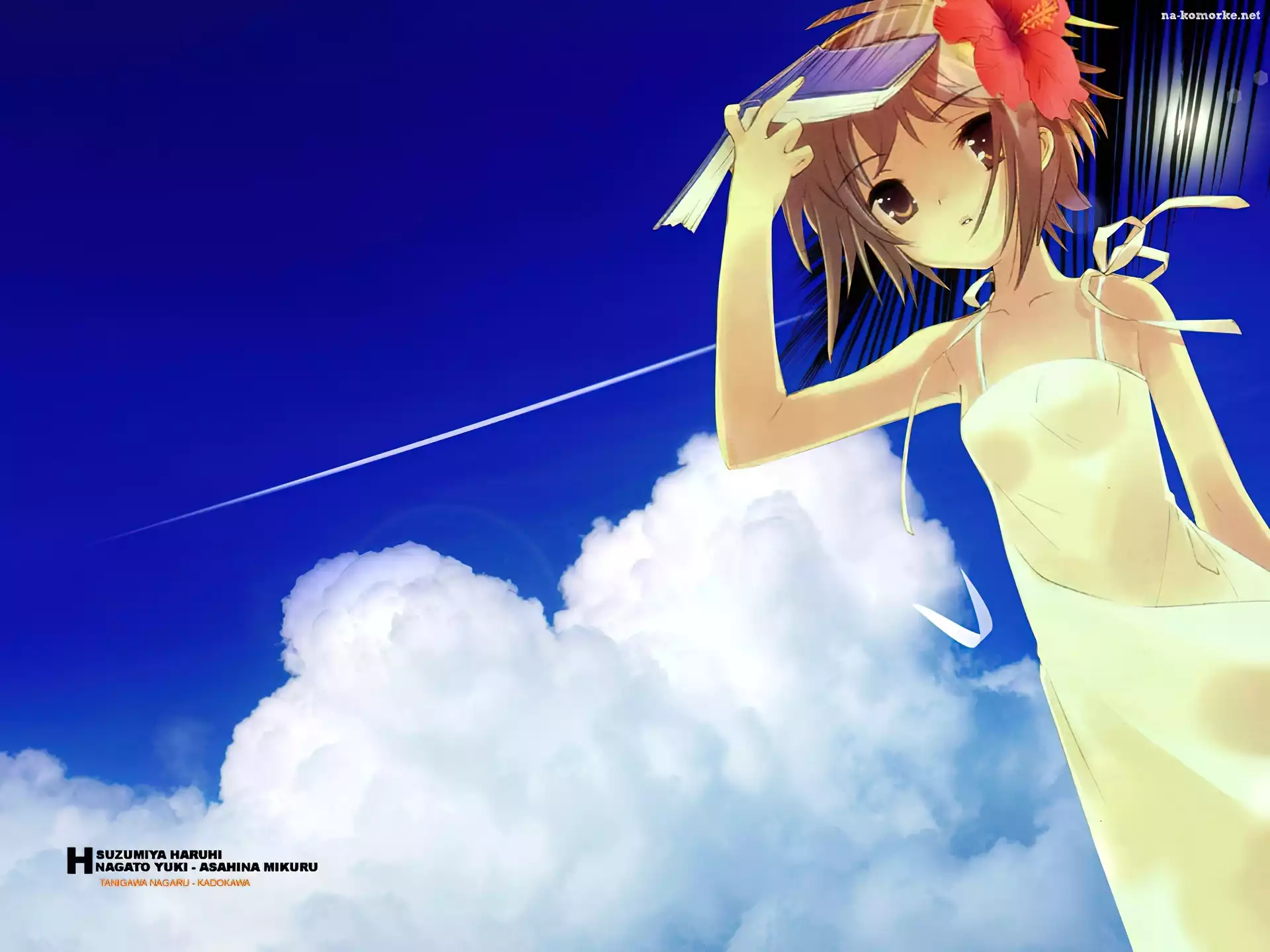 Suzumiya Haruhi No Yuuutsu, książka, chmury