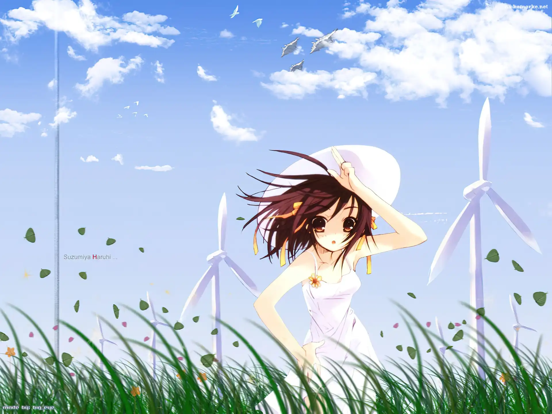 Suzumiya Haruhi No Yuuutsu, kapelusz, wiatraki