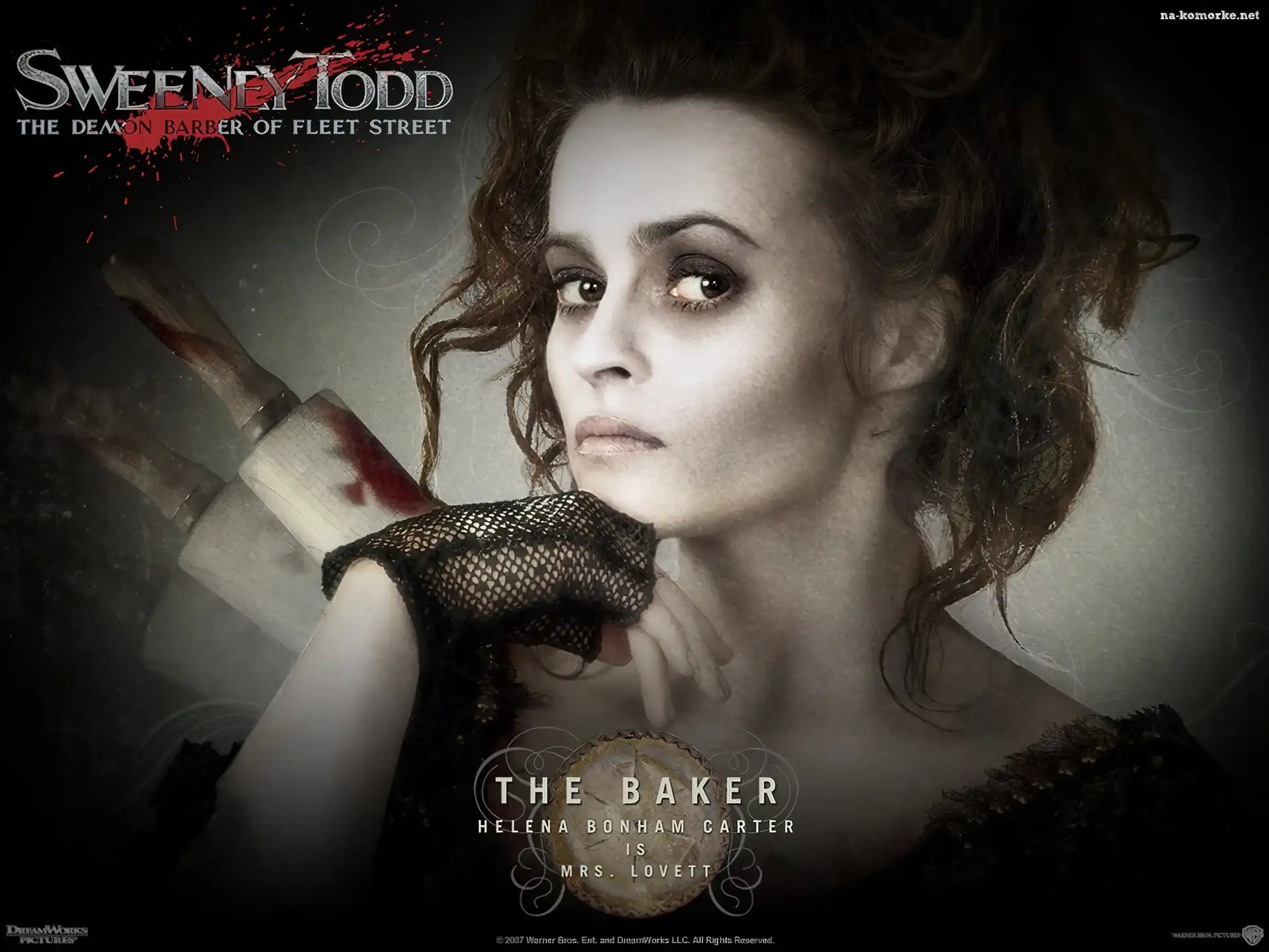 rękawica, Sweeney Todd, Helena Bonham Carter, wałek, krew