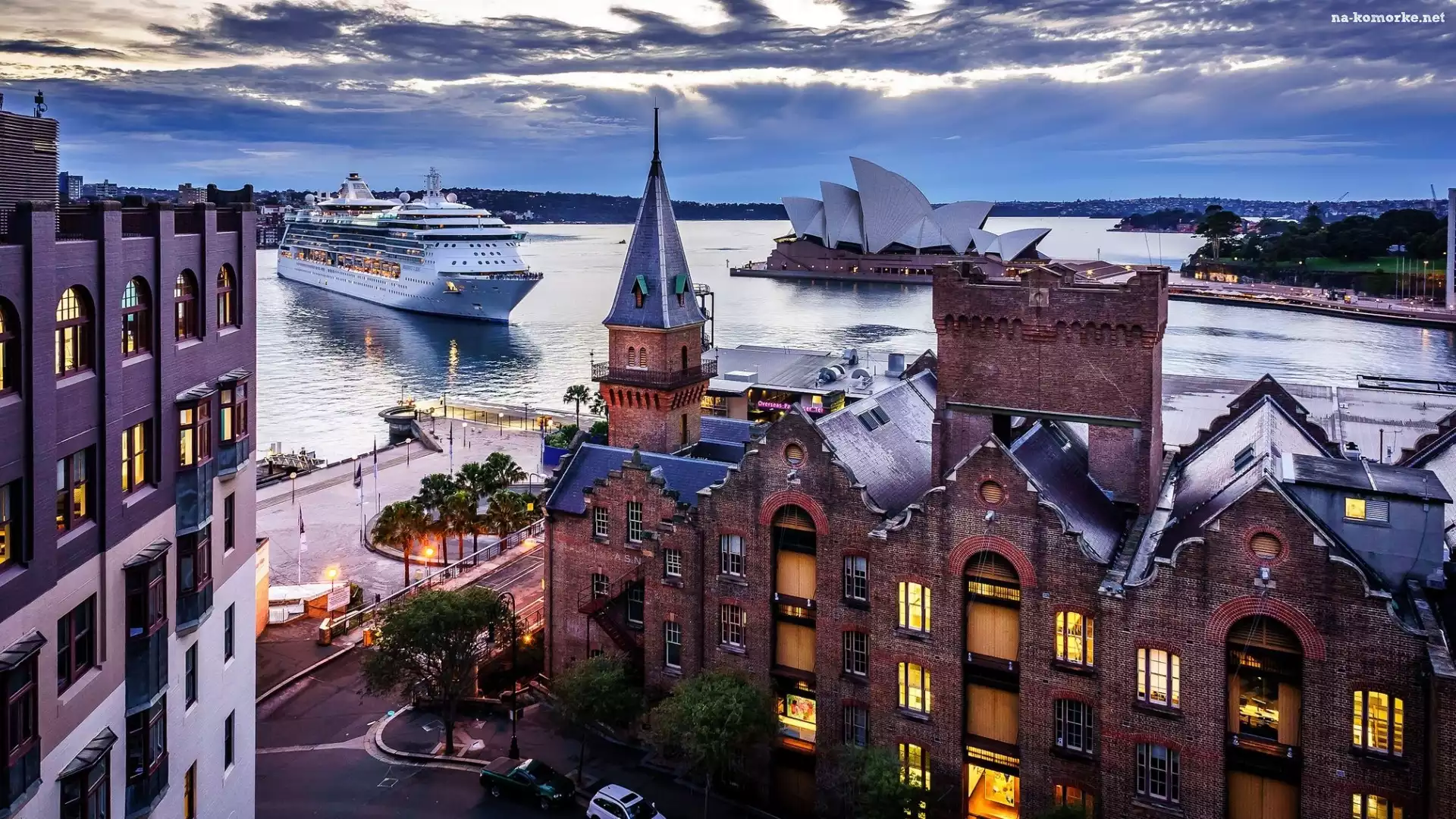 Statek, Sydney, Australia, Sydney Opera House, Morze, Domy