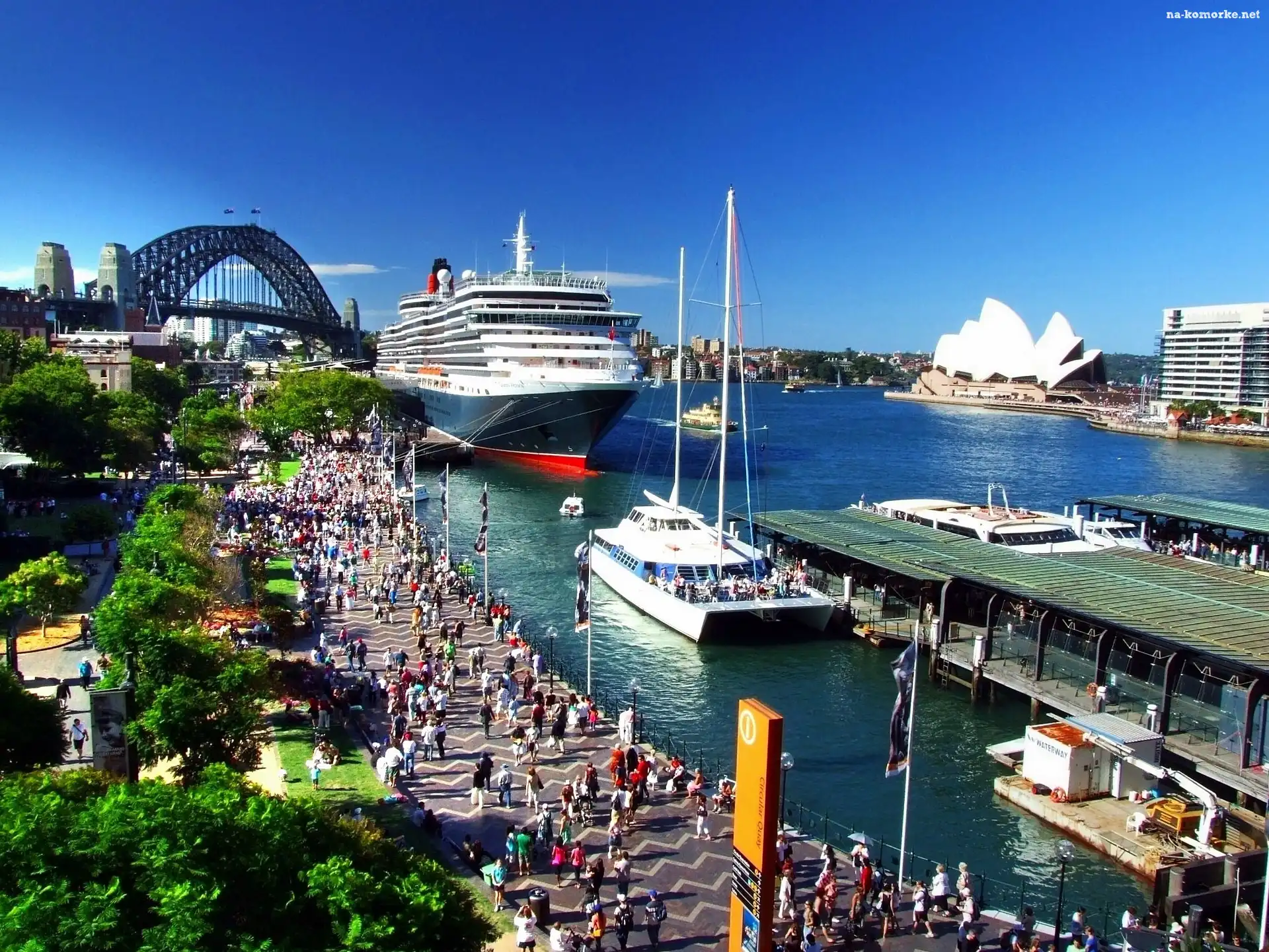 Sydney, Nabrzeże, Zatoka, Statki