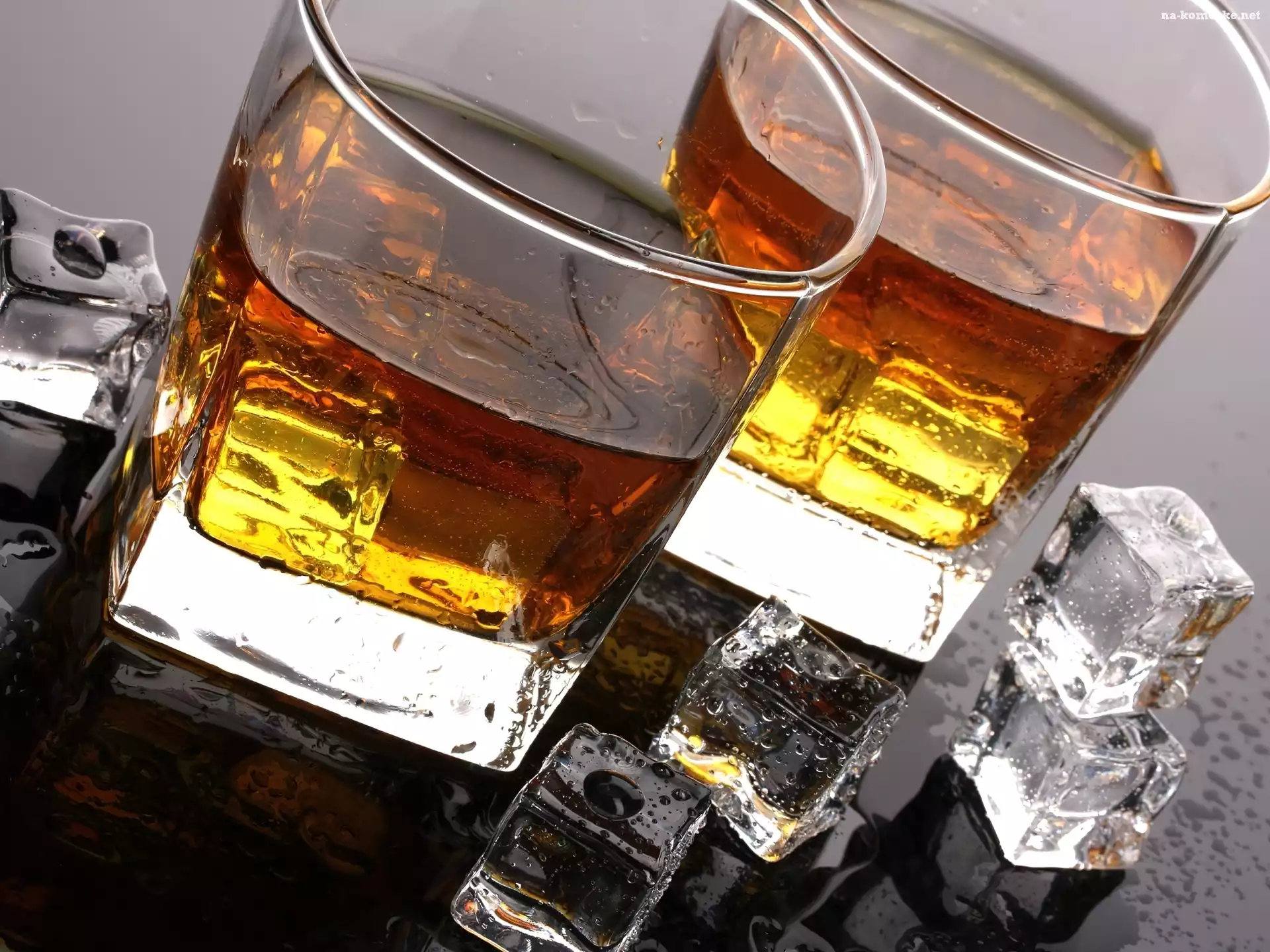 Szklaneczki, Lodu, Whisky, Kostki